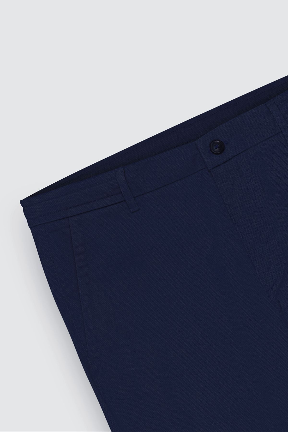 AC&Co / Altınyıldız Classics-Navy Blue Oversize Men's Trousers - Tied Waist, Stretchy Cotton, Dobby Side Pocket 8