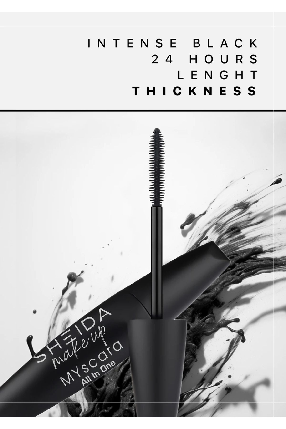 Sheida-Extra Black Mascara Giving Intense Volume and Curl - Single Separating Special Head 2