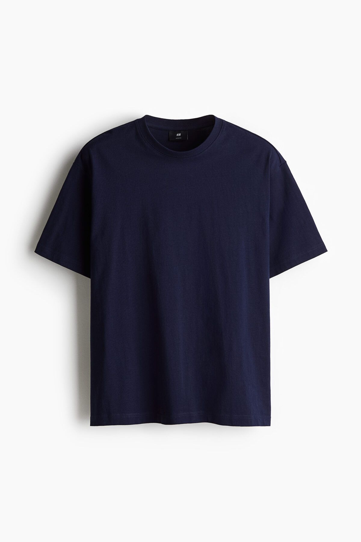 تی شرت آبی مردانه تناسب اندام T اورجینال H M H&M