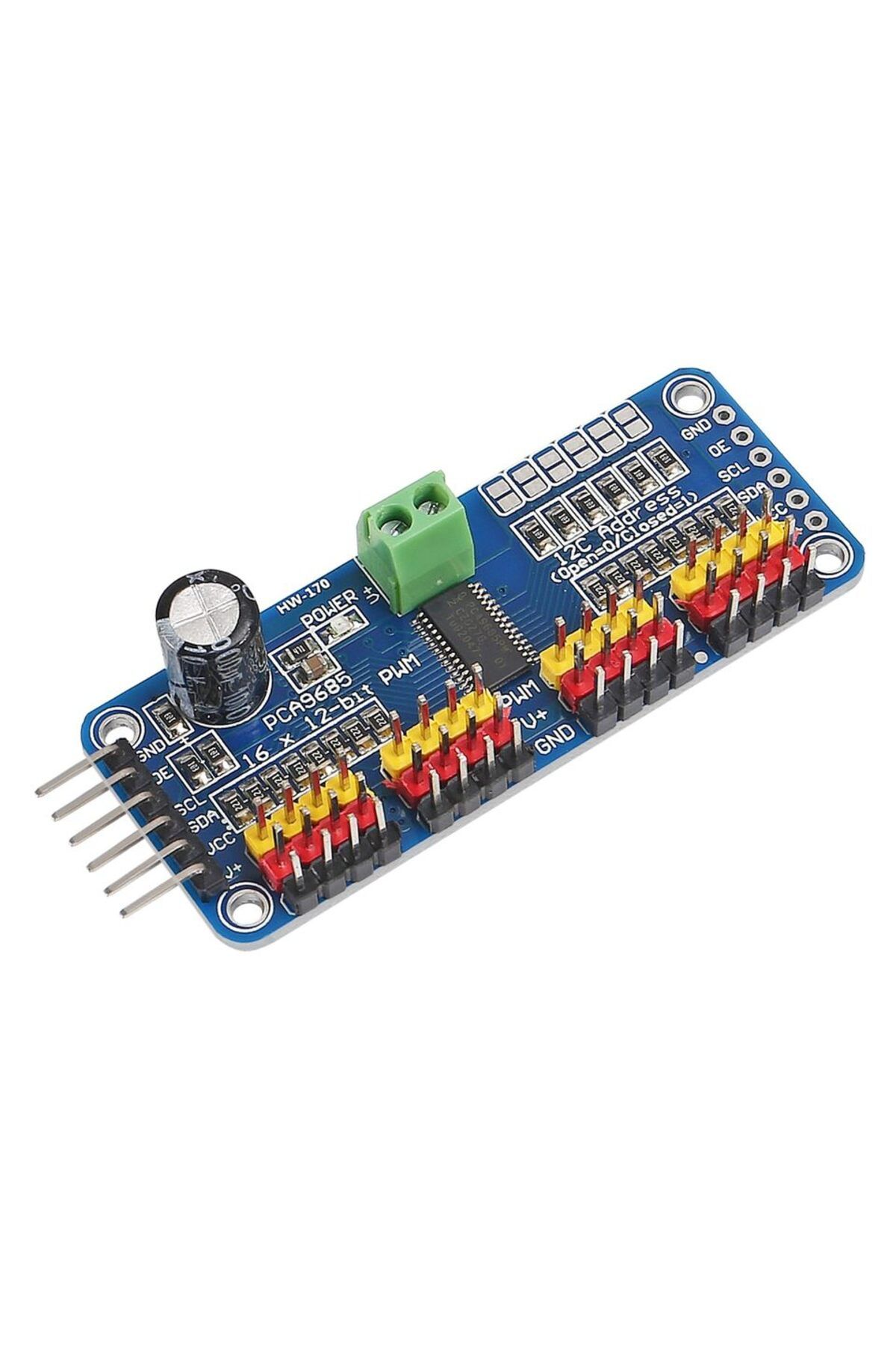 AOKIN-PCA9685 16 Channel 12 Bit PWM Servo Driver Board IIC Interface PCA9685 Module Controller for Ardu... 5