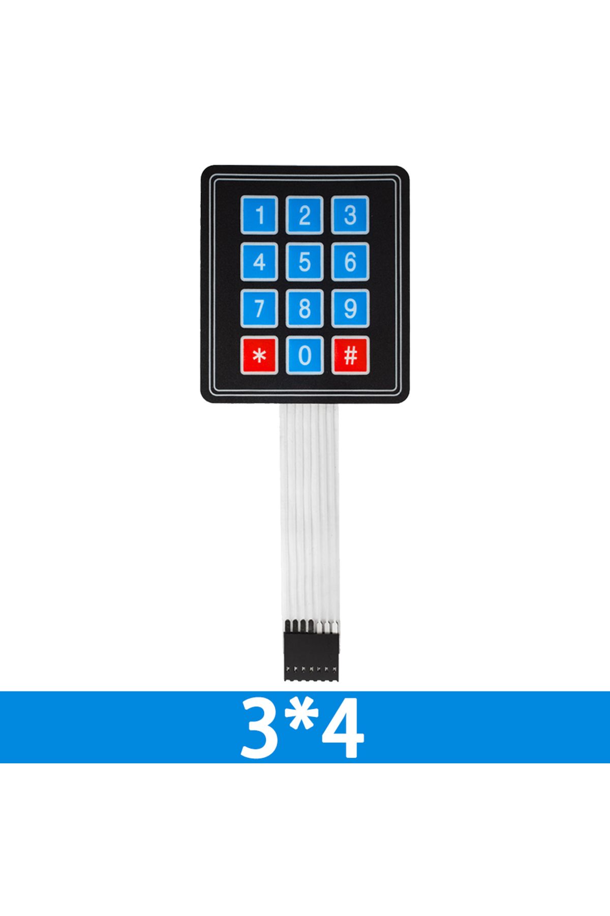 Choice-3x4 1 X 4 3x4 4*4 Matrix Array Matrix Keyboard 4 12 16 20 Key 1x4 3x4 4x4 4*5 Membrane Switch Keypad 1