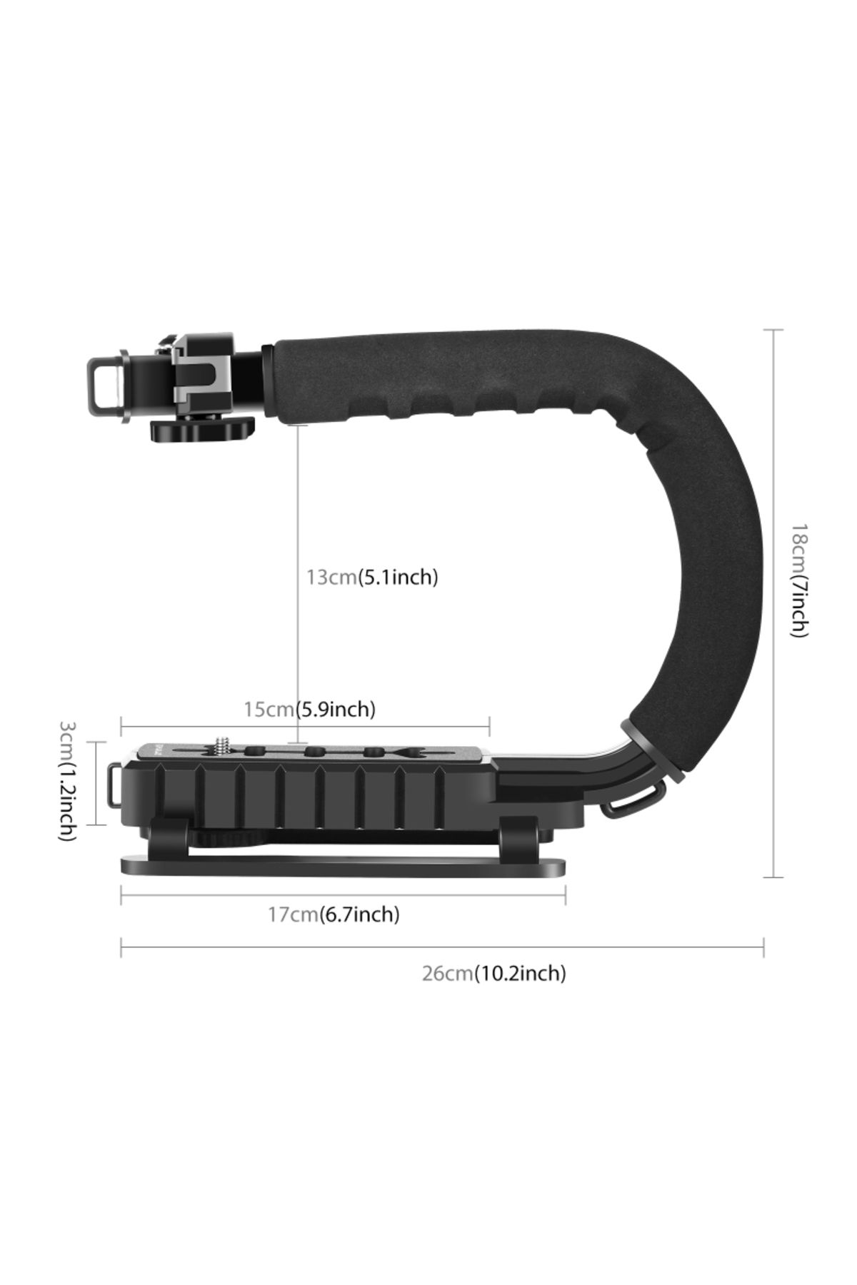 PULUZ-C-shape Bracket C-shape Handheld Slr Camera Stabilizer Bracket Abs Portable Dv Camera Handle G 3