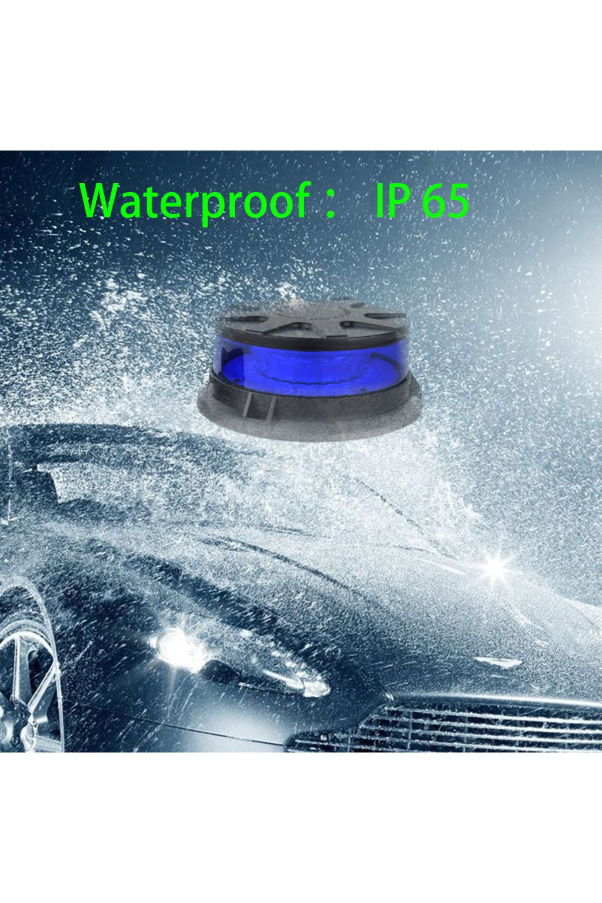 jaln7-LED Lights Beacon Amber Blue Strobe Magnetic Emergency Warning Rooftop Flash Truck Bus Forklift S... 6