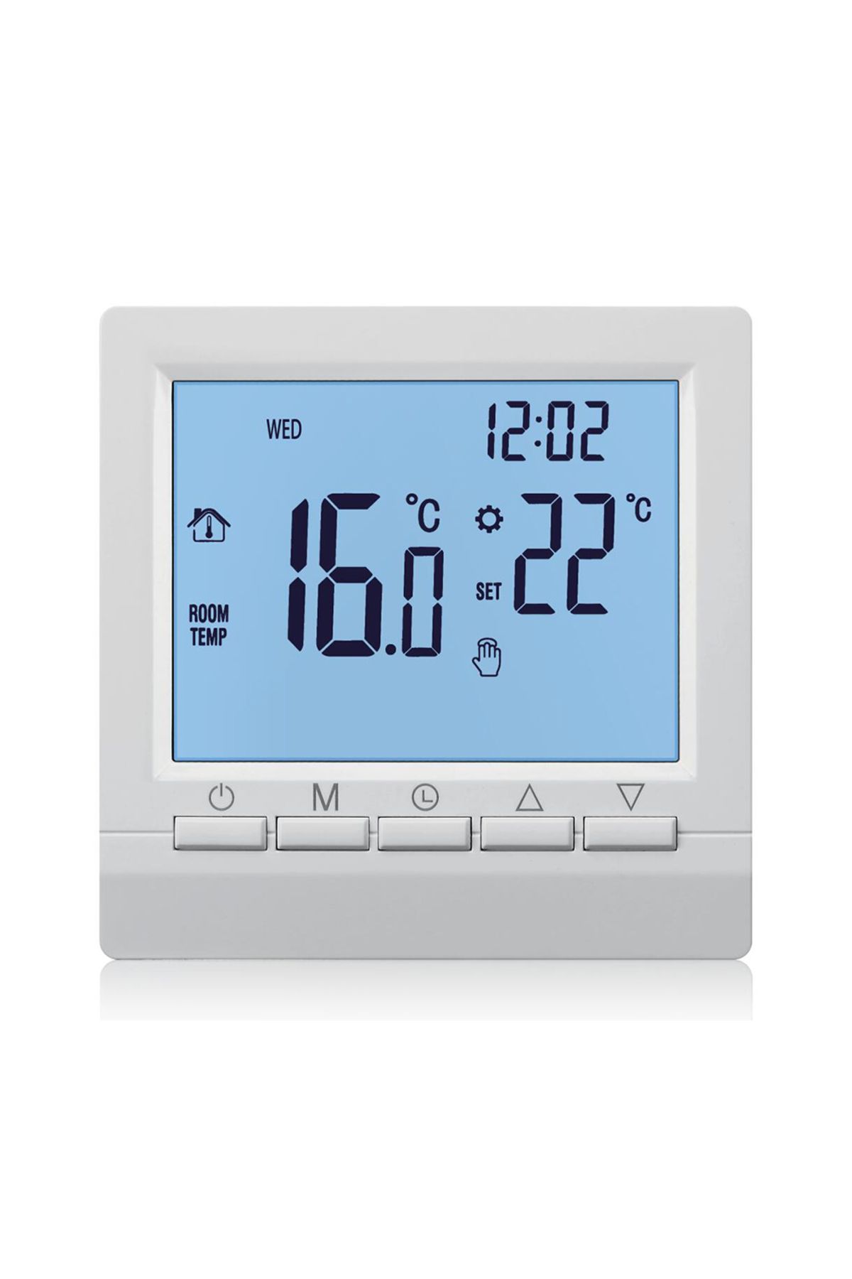 MINCO HEAT-Blue Backlight Programmable Gas Boiler Heating Temperature Regulator Hand Controller Aa B 1