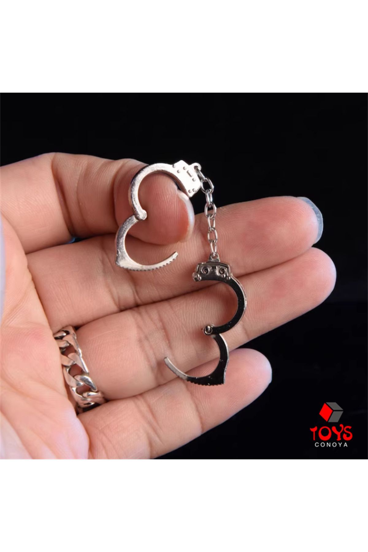 Choice-Vstoys 1/6 Scale Openable Metal Handcuffs Model Male Female Soldier Scene Props Accessories Fit 1... 2