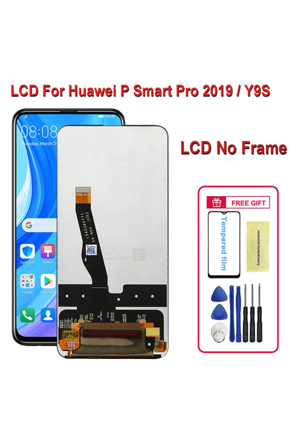 Choice-Lcd No Frame Original 6.59" Display For Huawei Y9s Lcd Stk-l21 L22 Lx3 Lcd Touch Screen Digitizer As 1