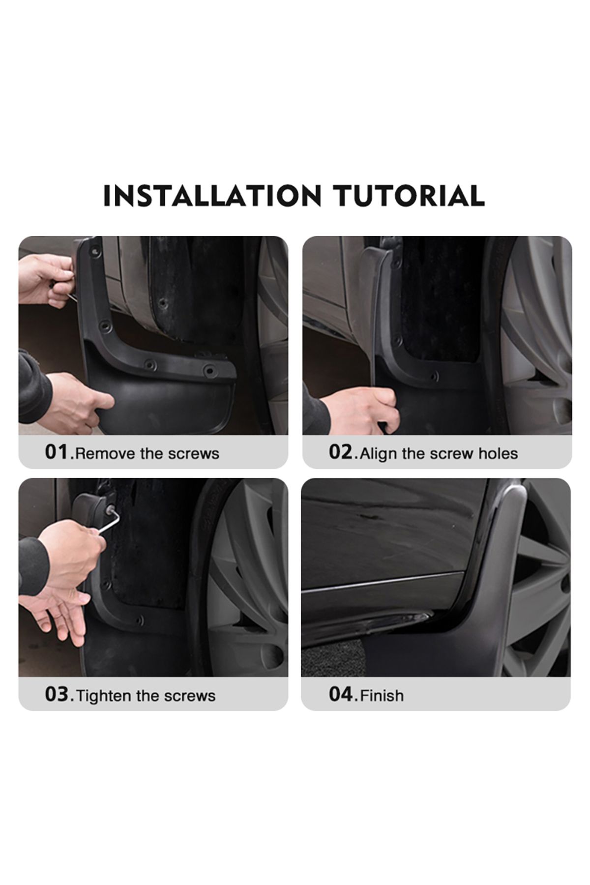 Choice-For jeep compass 2017 2018 2019 2020 2021 2022 2023 Fender Mudguard Mud Flaps Guard Splash Flap M... 4