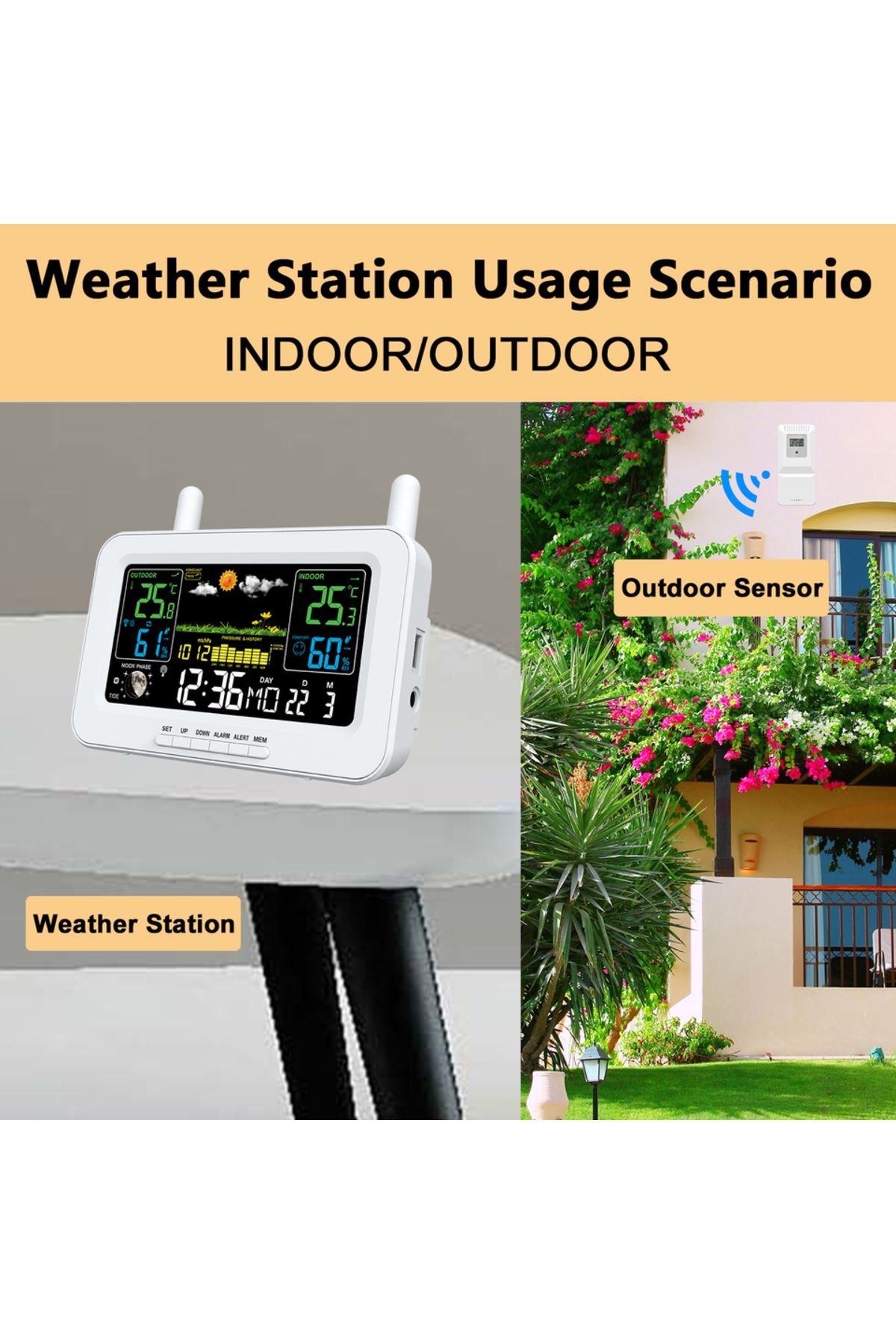 Choice-Smart Weather Station Usb Output Thermometers And Hygrometers Temperature Humidity Meter Weather ... 3