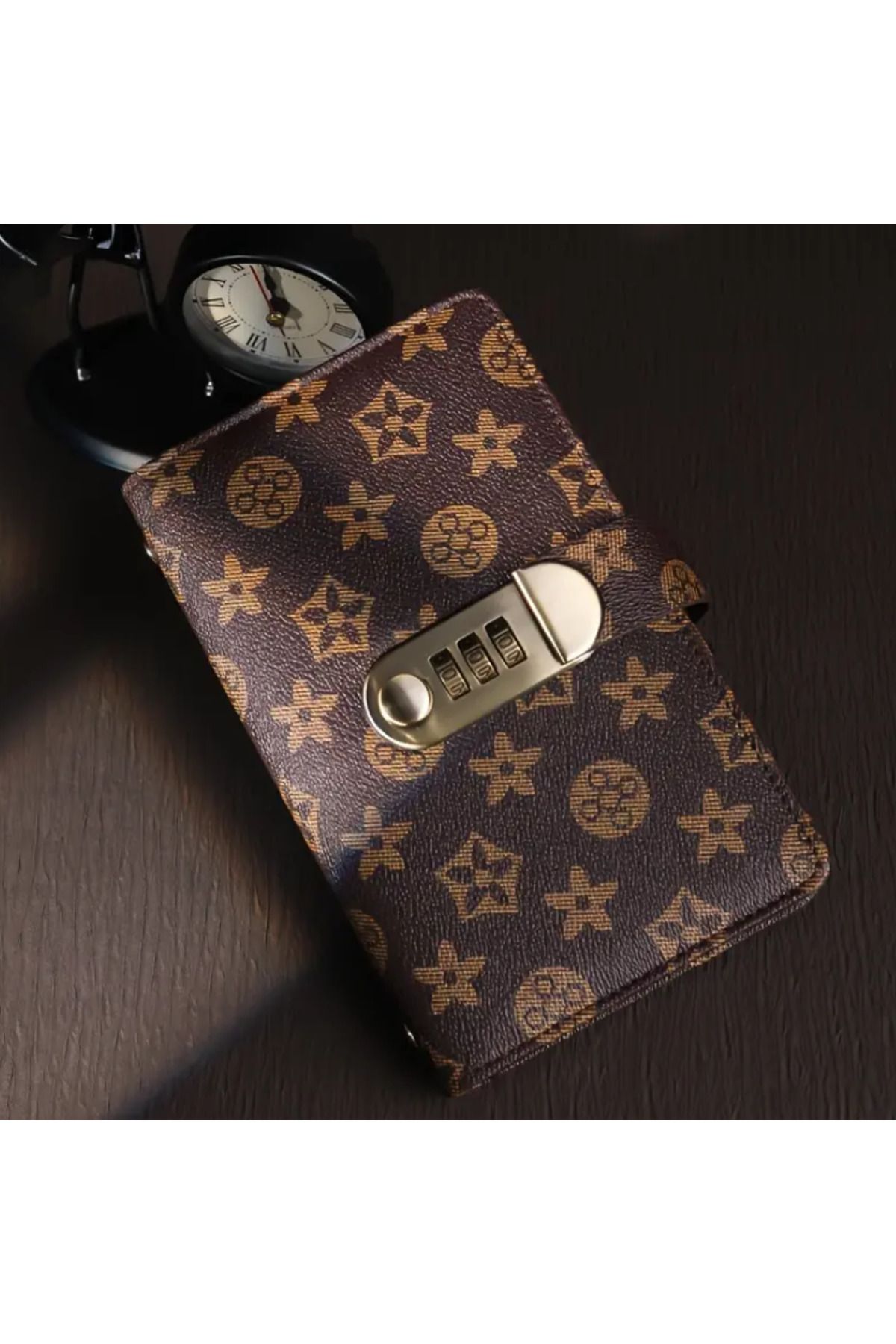 Choice-A6 Burgundy A Pvc Leather Diary In A6 Size, With A Combination Password, Used For Saving Money And C 1