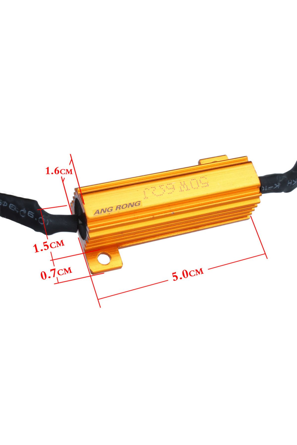 Choice-ANGRONG 2x 50w 6 Ohm 9006 HB4 LED Daytime Fog Light HeadLight Error Free Load Resistor 5