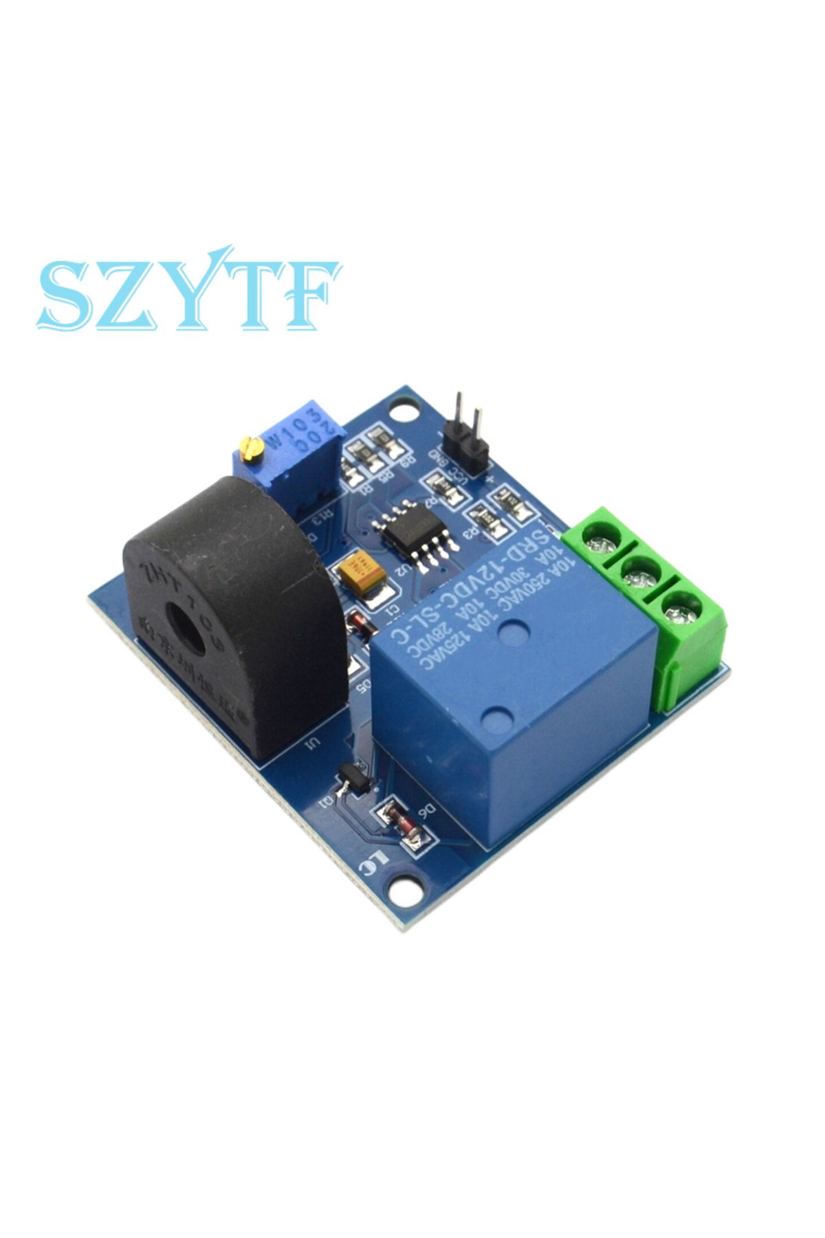 SZYTF-12V AC Current Detection Sensor Module 5V 12V Relay Protection Module 5A Over-Current Overcurrent Pr 2
