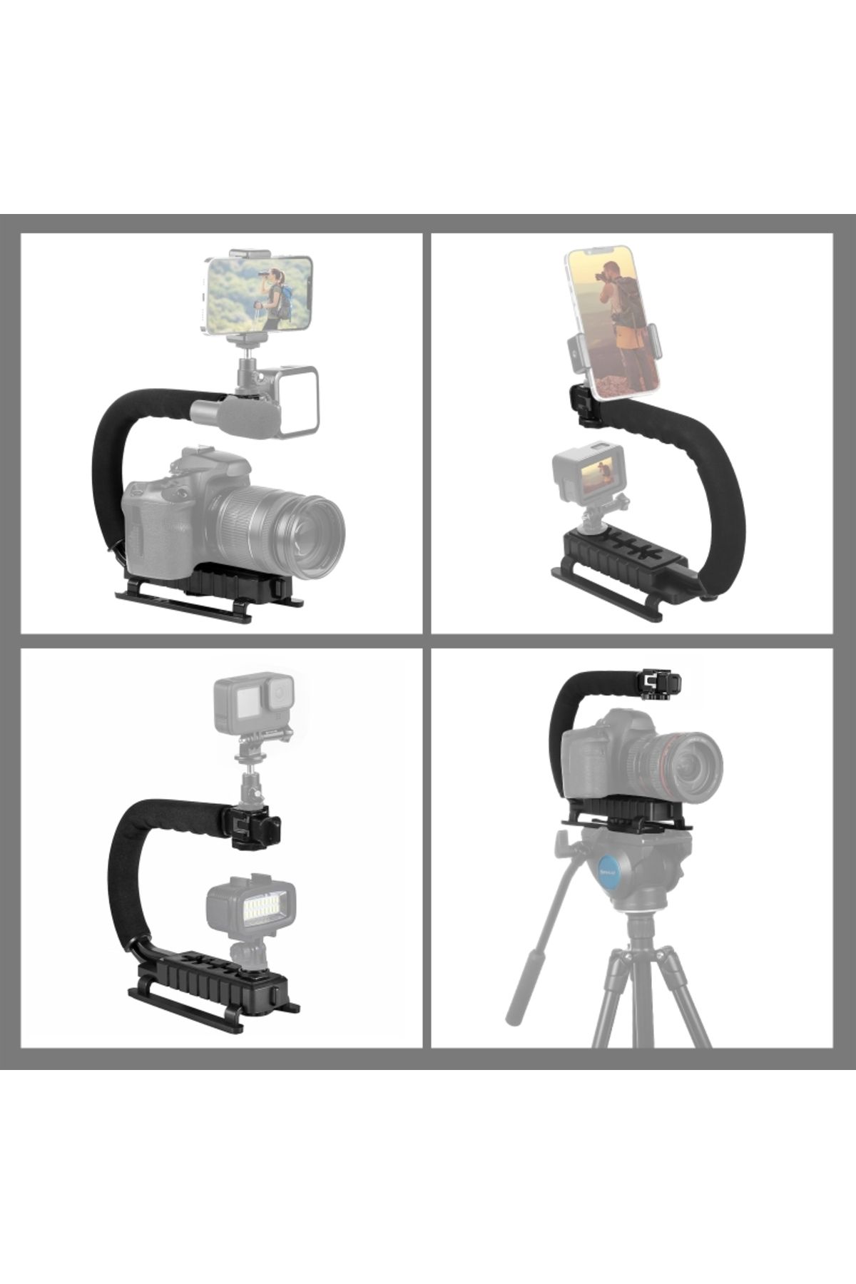 PULUZ-C-shape Bracket C-shape Handheld Slr Camera Stabilizer Bracket Abs Portable Dv Camera Handle G 4