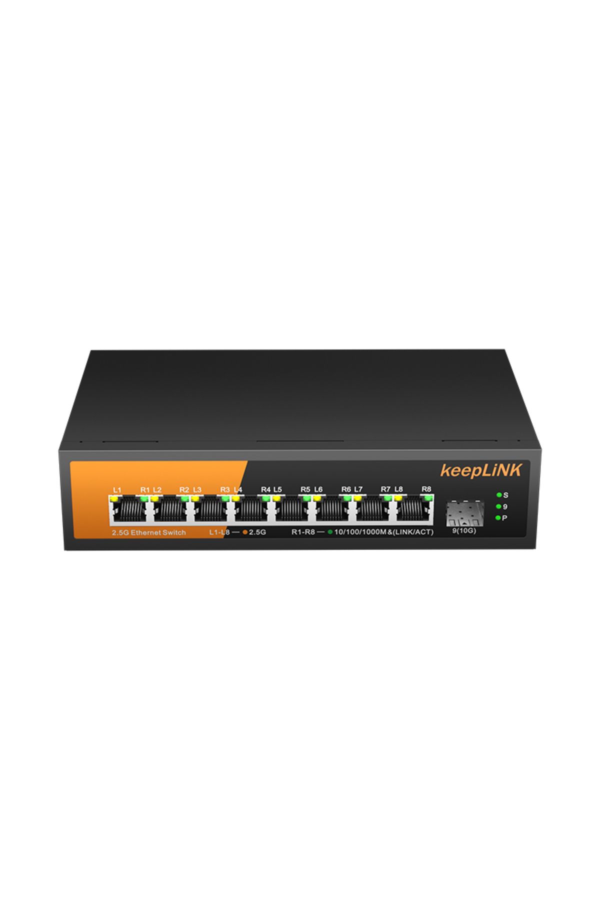 Choice-Switch With Eu Plug Keeplink 9-port Multi-gigabit Switch With 8-poe 2.5gb Ethernet And 1-sfp 10gb U 7