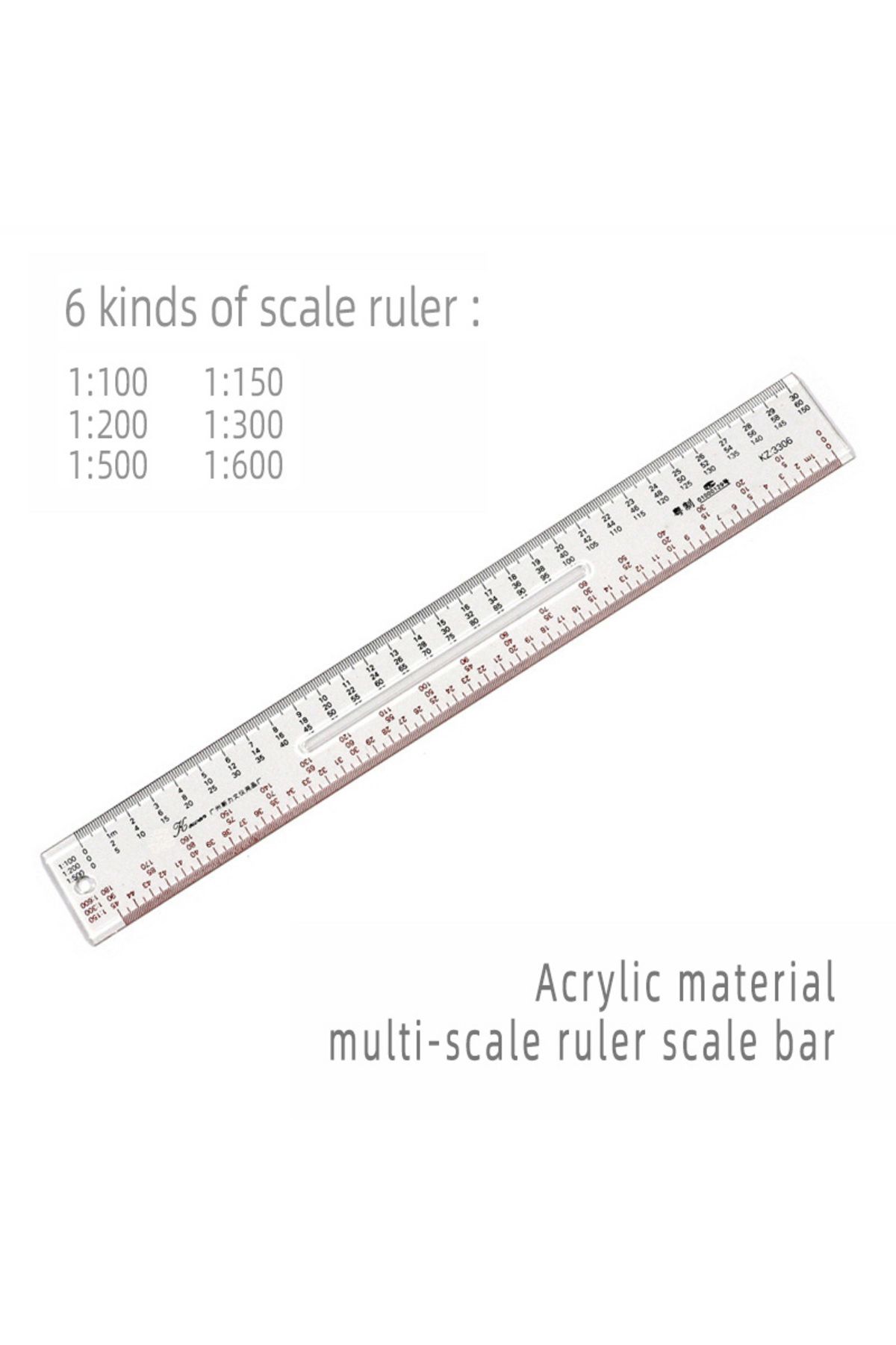 Choice-30cm Multi-scale Scale Acrylic Ruler Engineer Architect Technical Architecture Drawing Tool Drawing 1