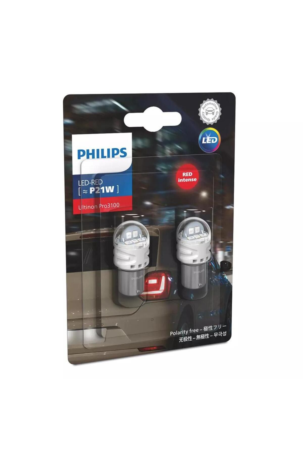 Philips-مصابيح إشارة الانعطاف للسيارة باللون الأحمر والأبيض من Ultinon Pro3100 LED W5W P21/5W W21/5W... 6