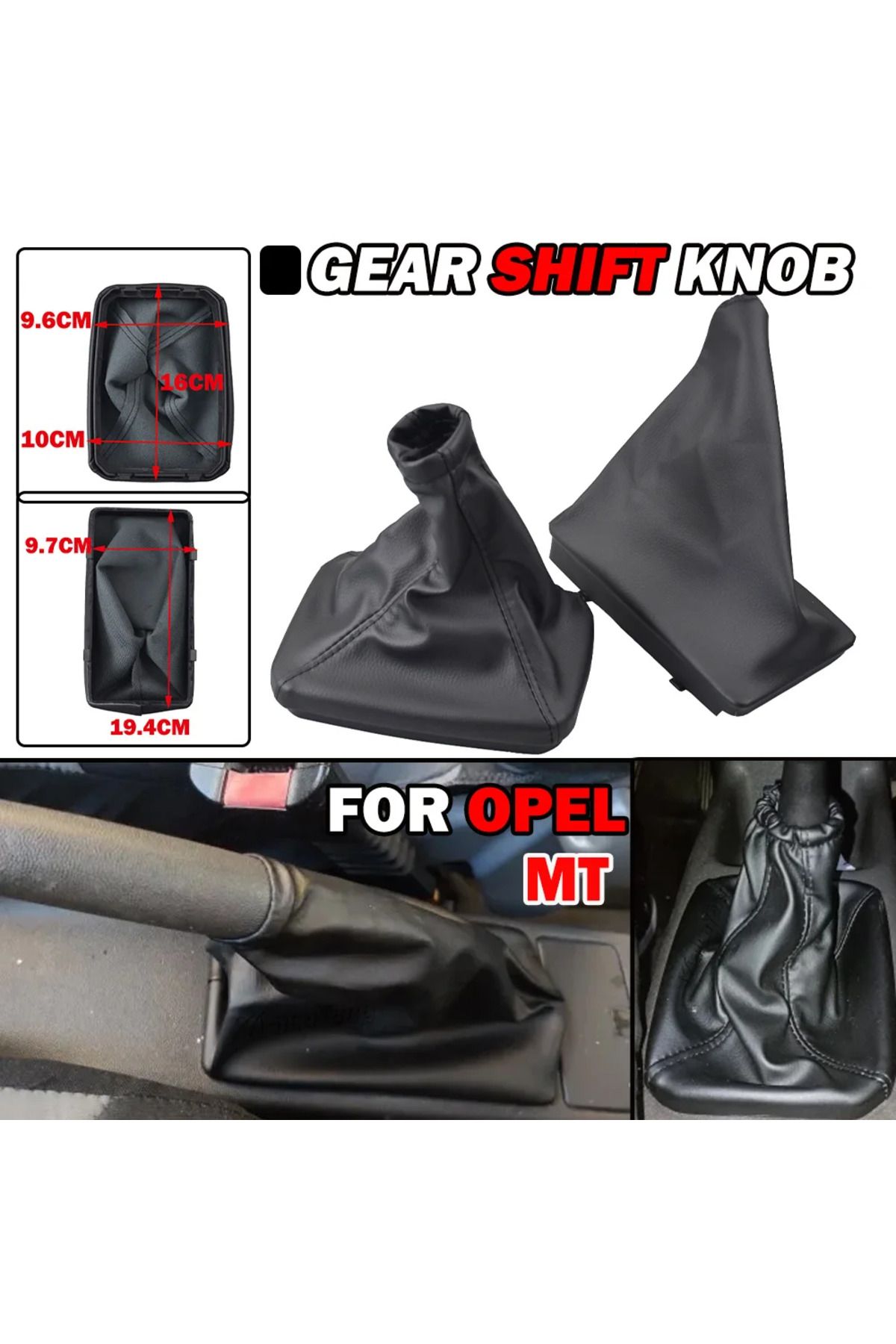 Choice-For OPEL CORSA C (01-06) TIGRA B (04-12) COMBO C (01-11) Car Gear Shift Knob Lever Gaiter Boot Ca... 2