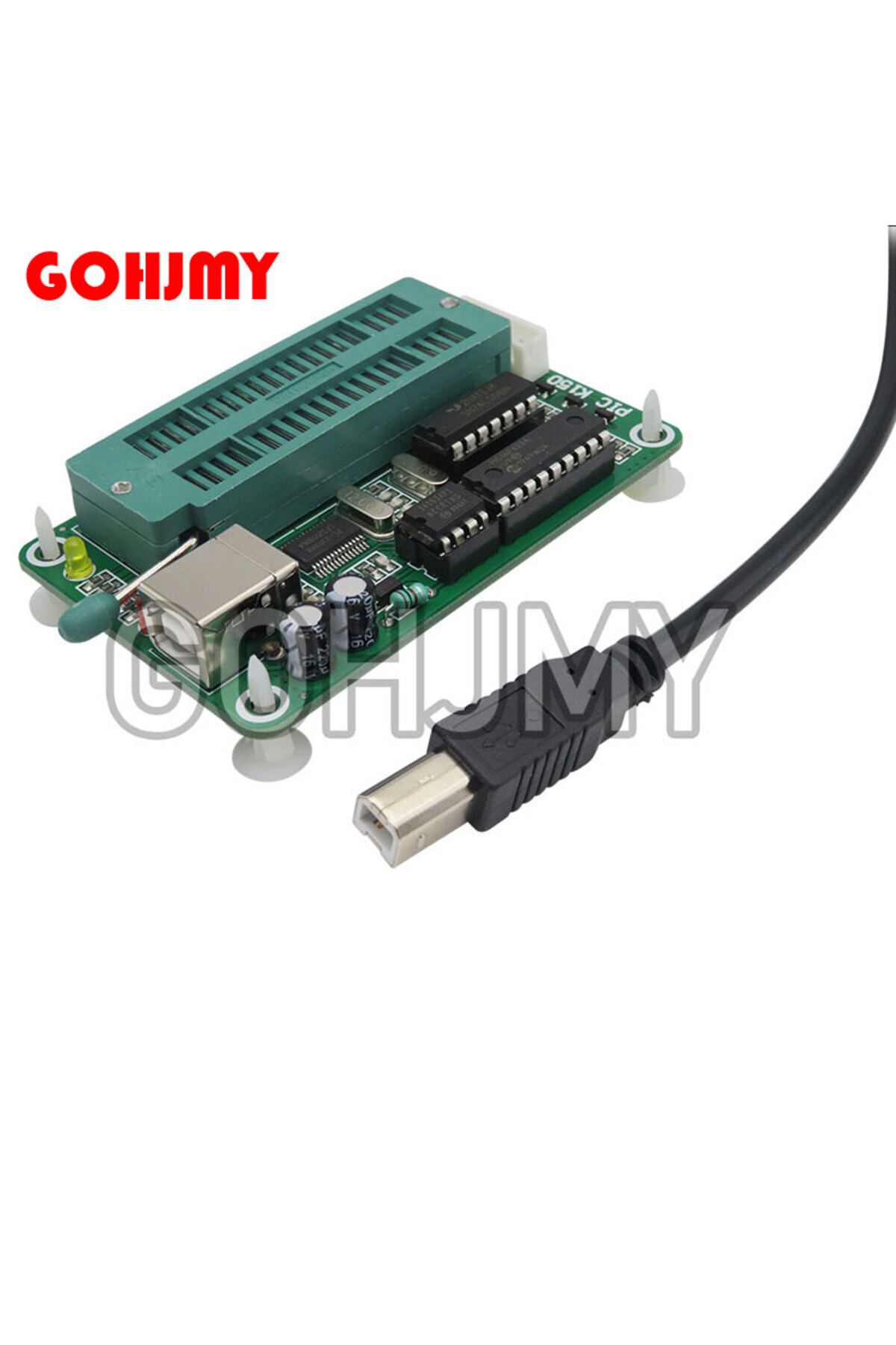 GOHJMY-1pcs/lot 1SET PIC Microcontroller USB Automatic Programming Programmer K150 + ICSP Cable 3