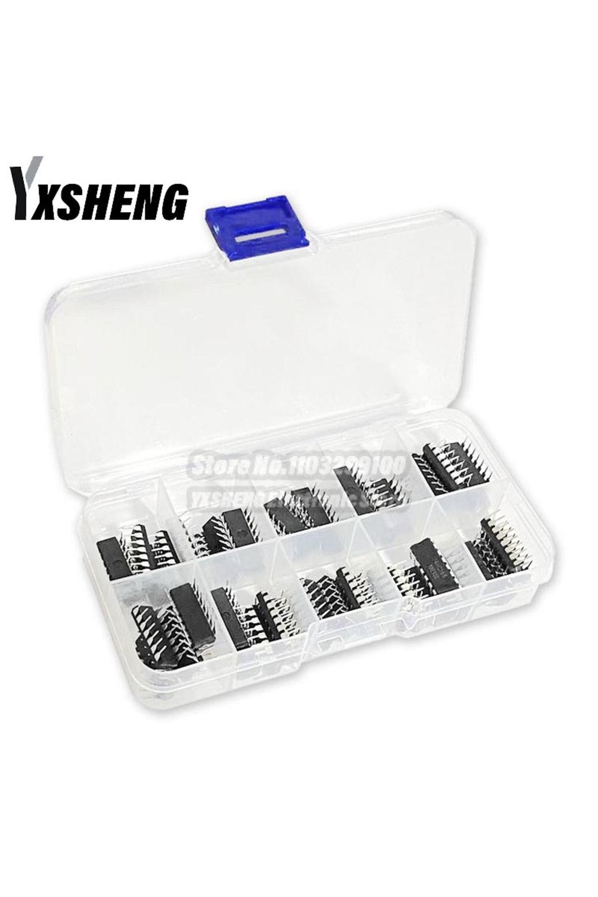 Choice-50PCS/LOT Electronic Component Assortment Kit Free Box 74HC00 74HC02 74HC04 74HC08 74HC14 74HC32 ... 2