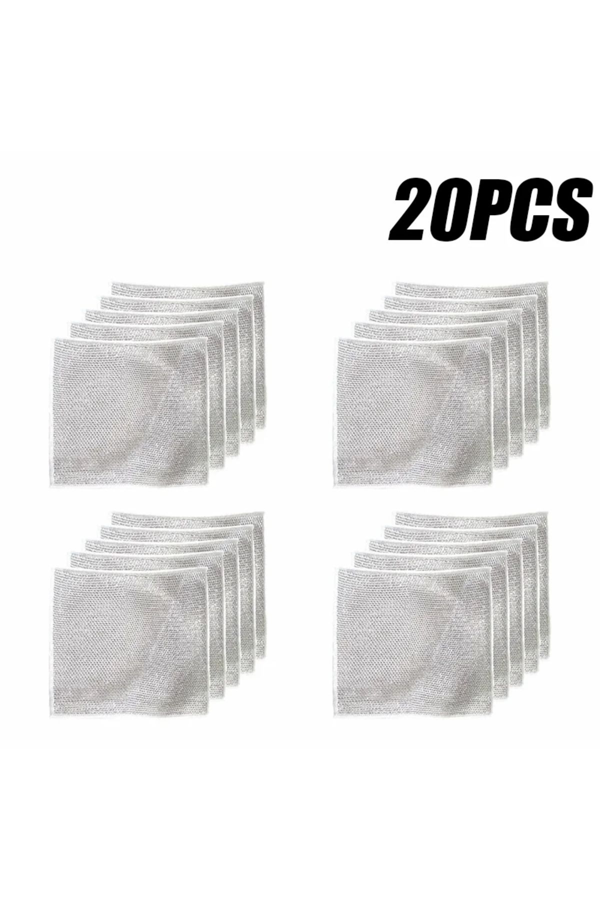 Choice-20pcs 5/10/20/30pcs Dishcloths Multi-purpose Wire Dishcloth Wet & Dry Wire Dishcloth Kitchen Cooktop 1