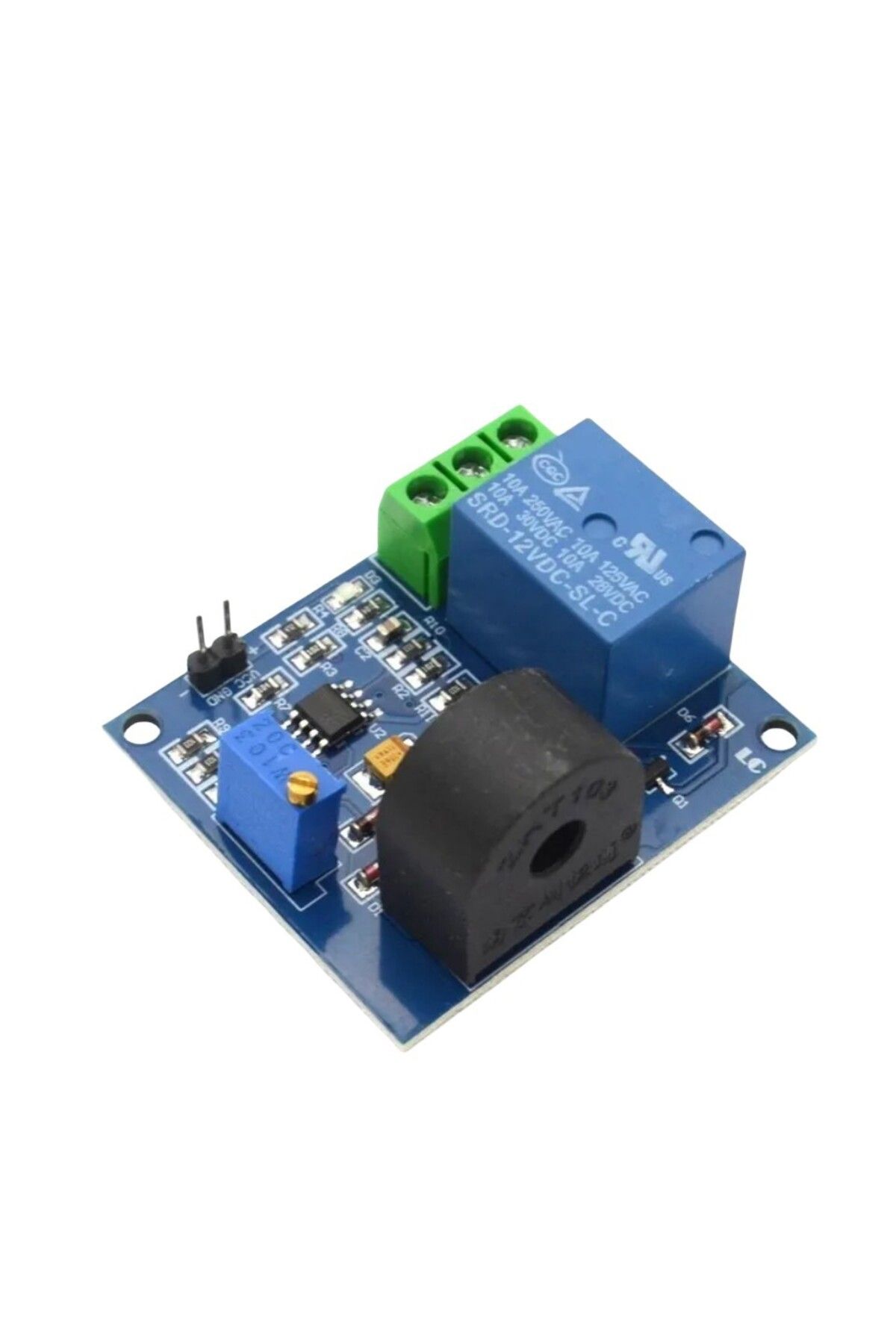 SZYTF-12V AC Current Detection Sensor Module 5V 12V Relay Protection Module 5A Over-Current Overcurrent Pr 8