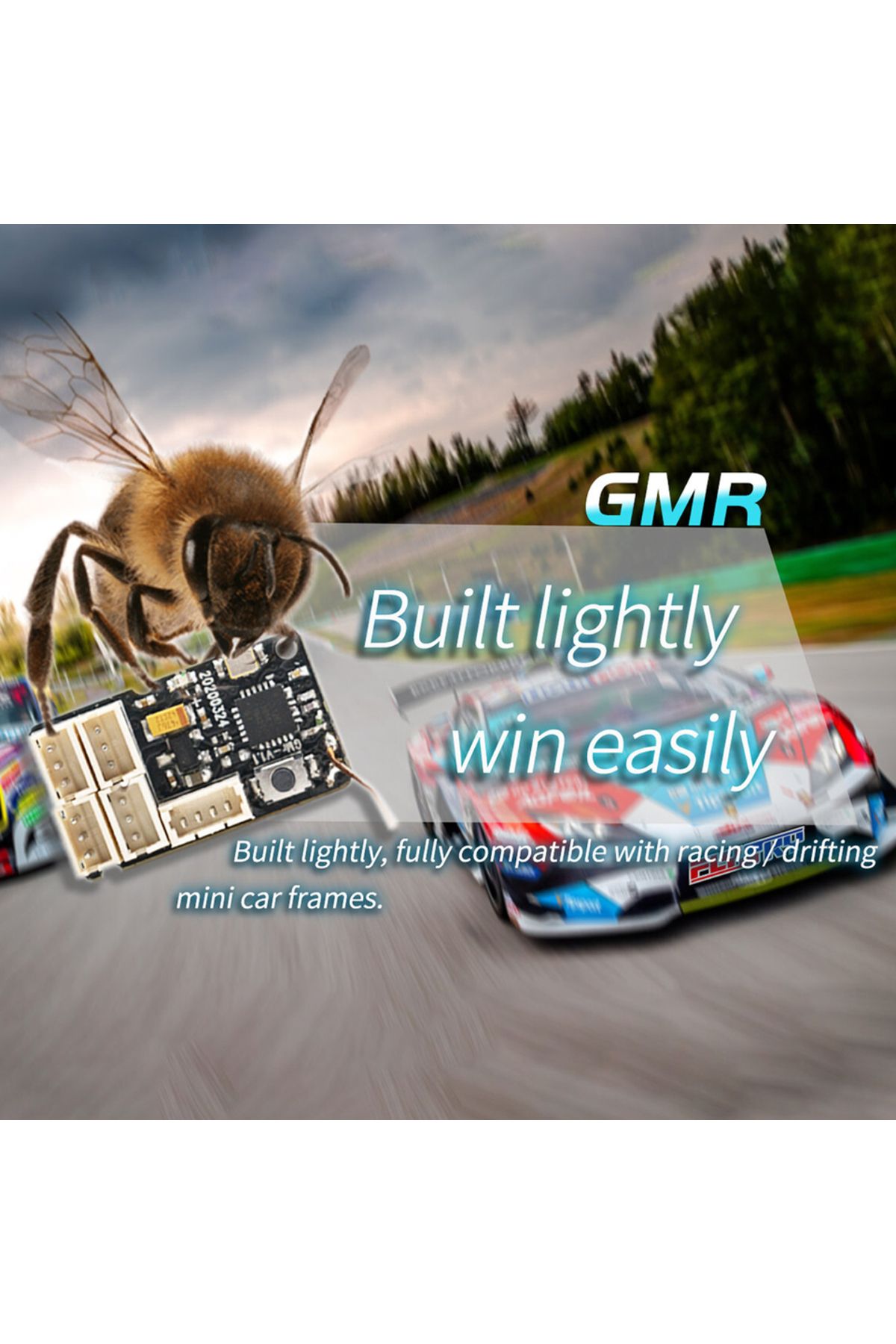 Choice-FLYSKY GMr 2.4GHz 4CH AFHDS3 Receiver PWM Output for RC Racing Vehicle Drifting Car for NB4/NB4 L... 6