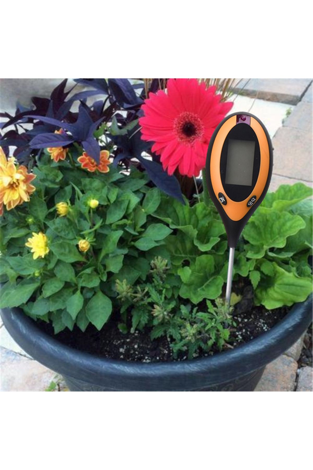 Voktta-Soil Ph Meter X1 Digital 4 In 1 Soil Ph Meter Moisture Monitor Temperature Sunlight Tester For Garde 6