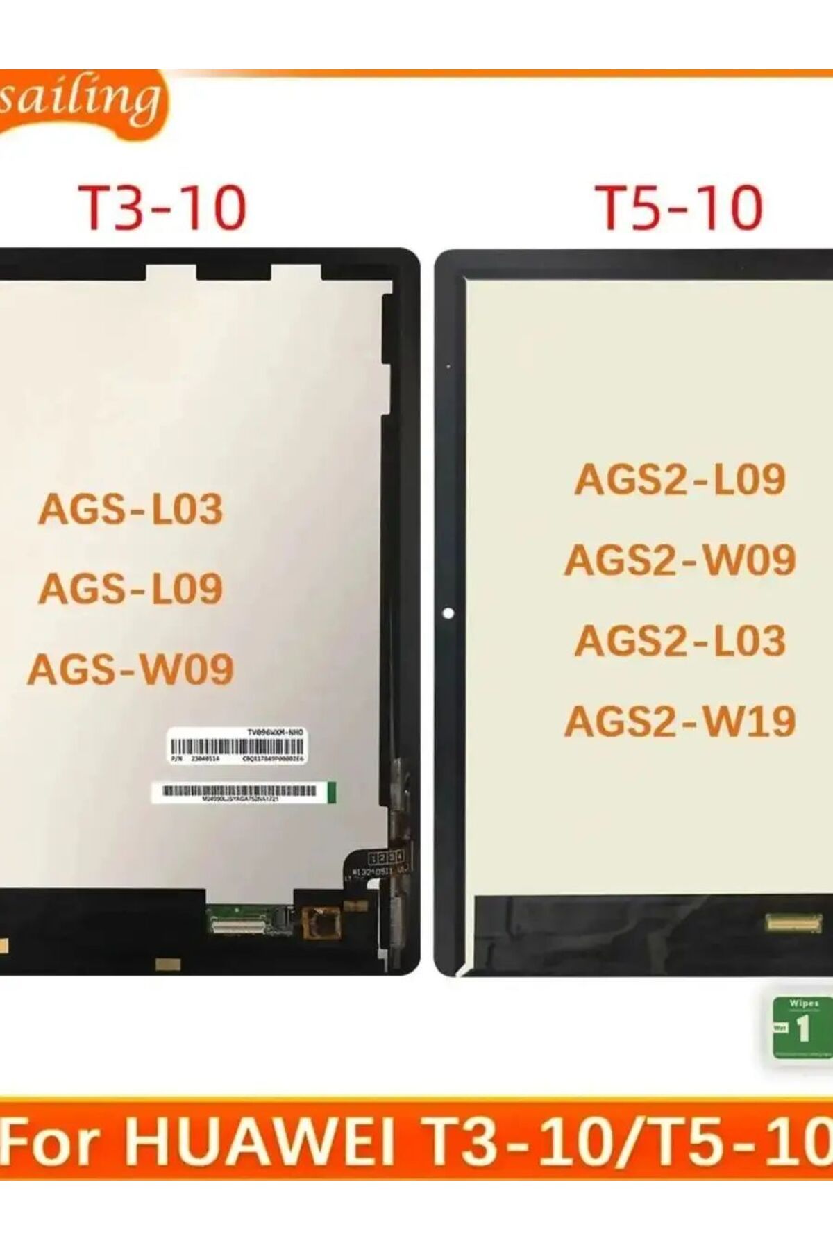 Choice-شاشة T5 10 LCD سوداء تعمل بالواي فاي لجهاز Huawei Mediapad T3 10 Ags-l03 Ags-l09 Ags-w09 T5 10 Ags2-w09 Ags2- 8