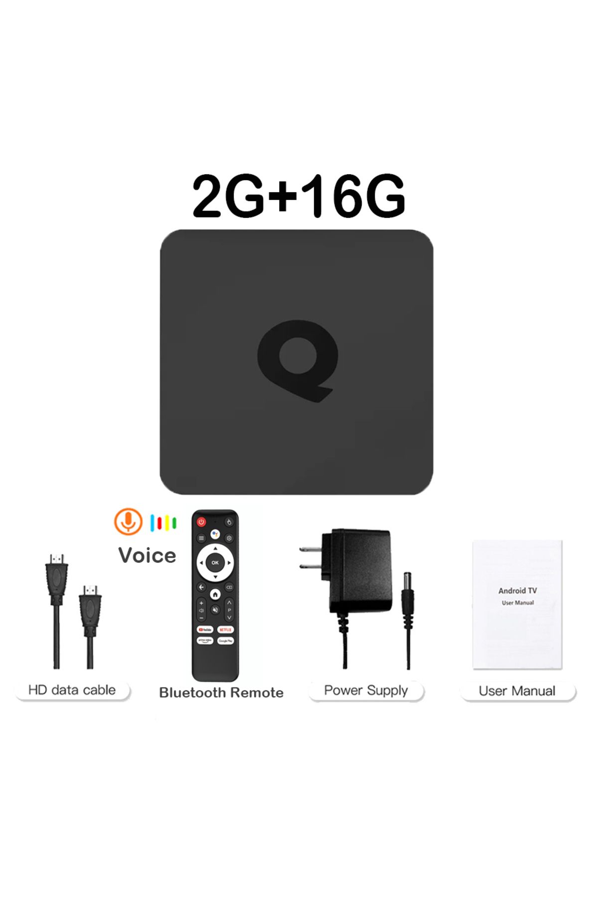 Choice-Android Smart TV Box AllwinnerH313 Global Version Mortal Q1 S 4K Google Voice Assistant H.265 Ipt... 1