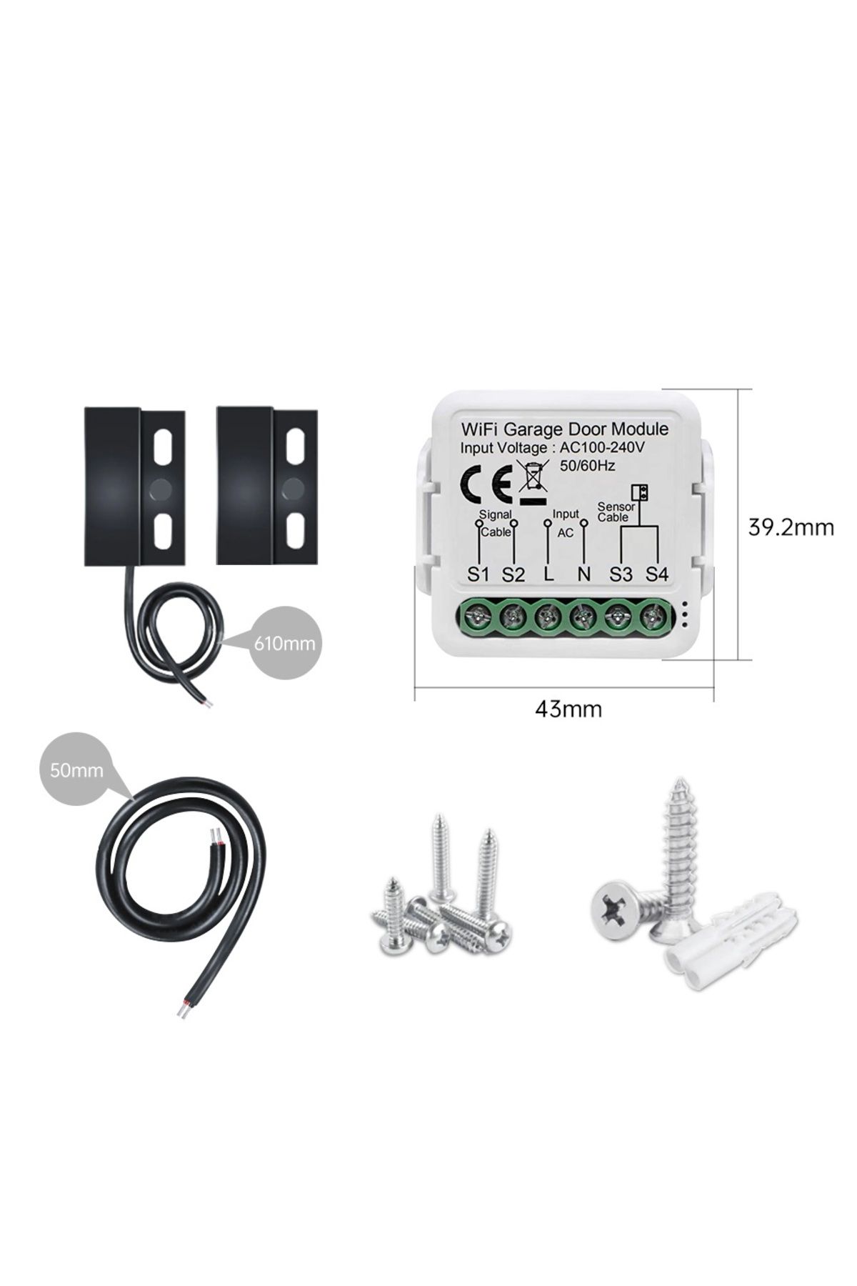 Choice-Tuya Wifi Garage Door Opener Controller Smart Automatic Garage Door Switch App Remote Control For... 7