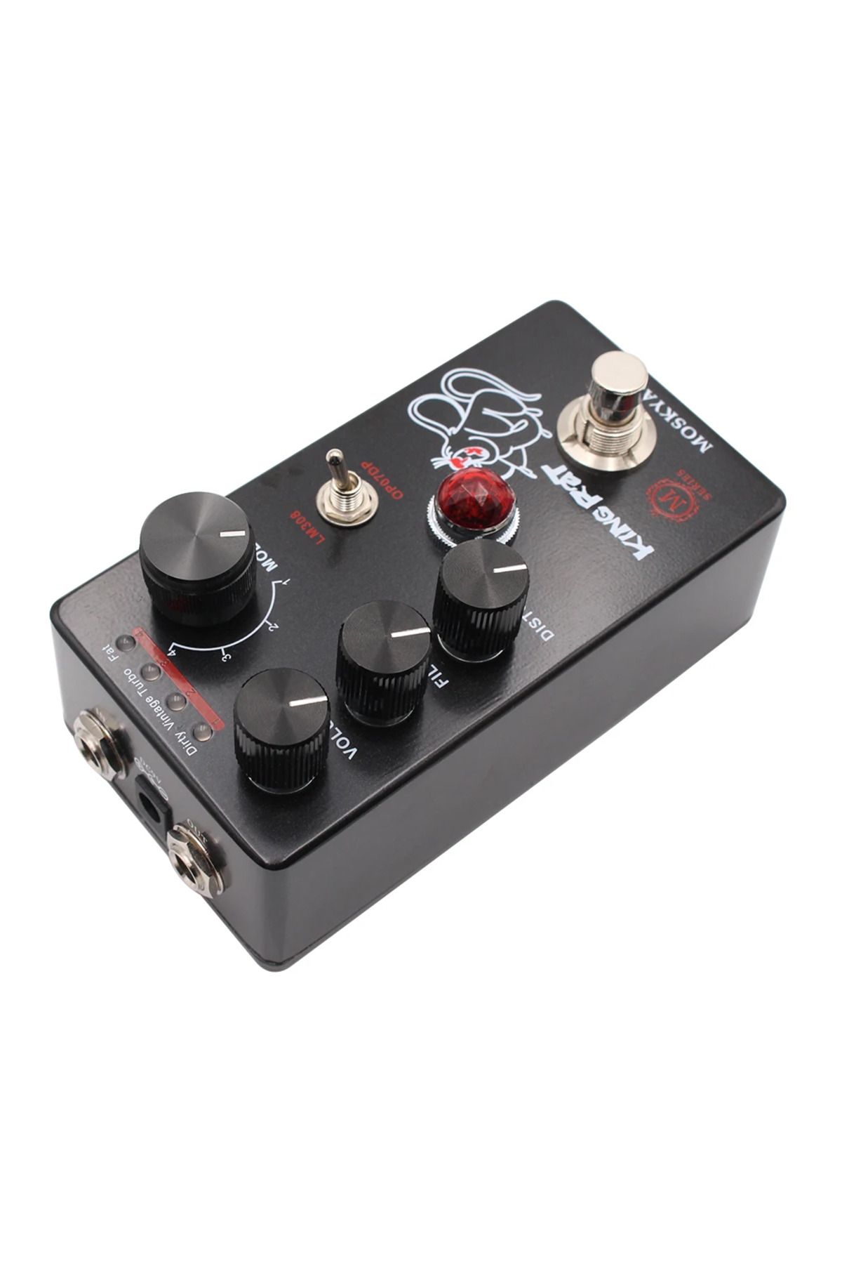 Choice-MOSKY King Rat Guitar Effects Fuzz Distortion Electric Guitar Effects 4 Selector Buttons for Guit... 6