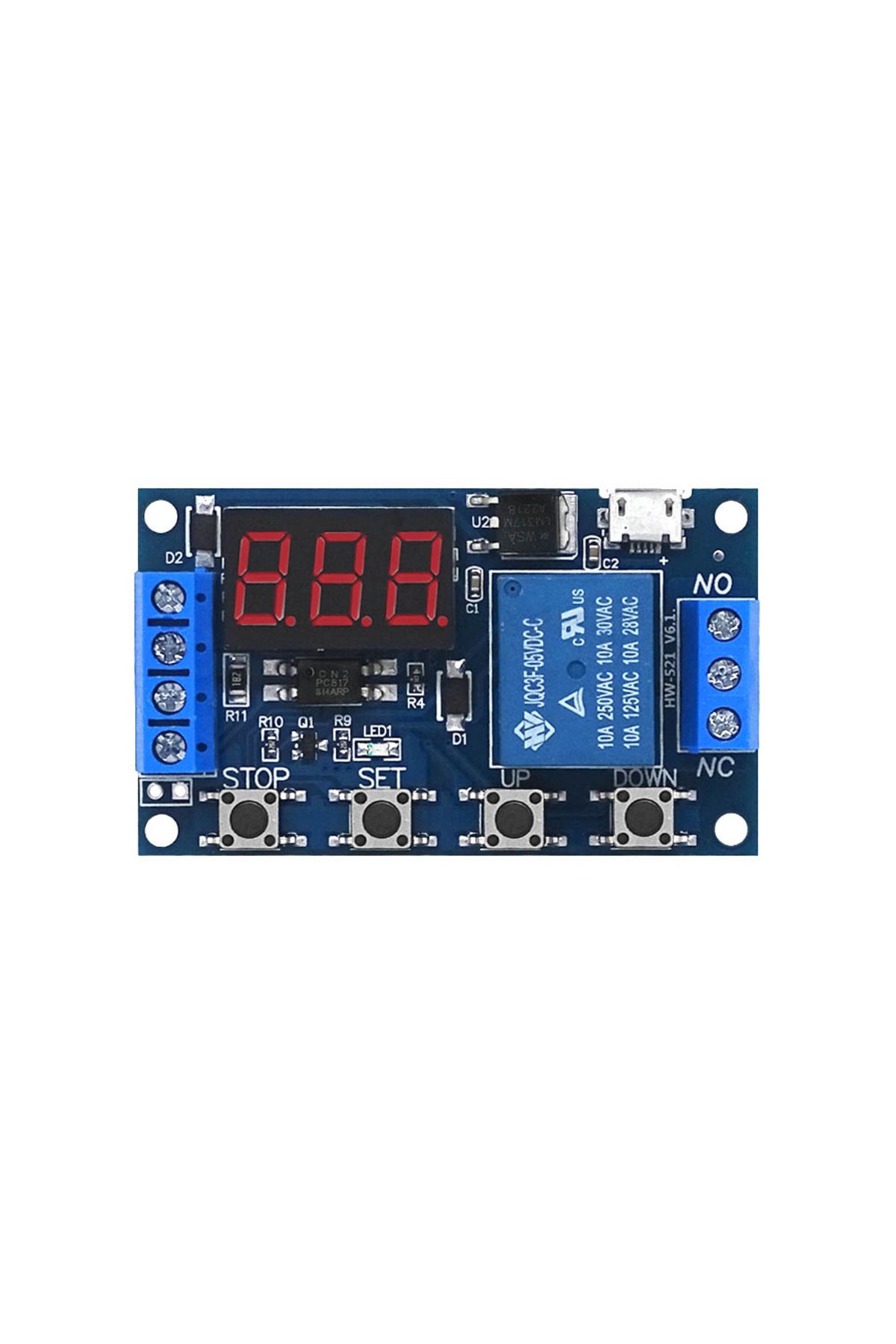 Choice-DC 6-30V Timer Relay Programmable Delay Relay Module Cycle Timer with LED Display 6V 9V 12V 24V M... 5