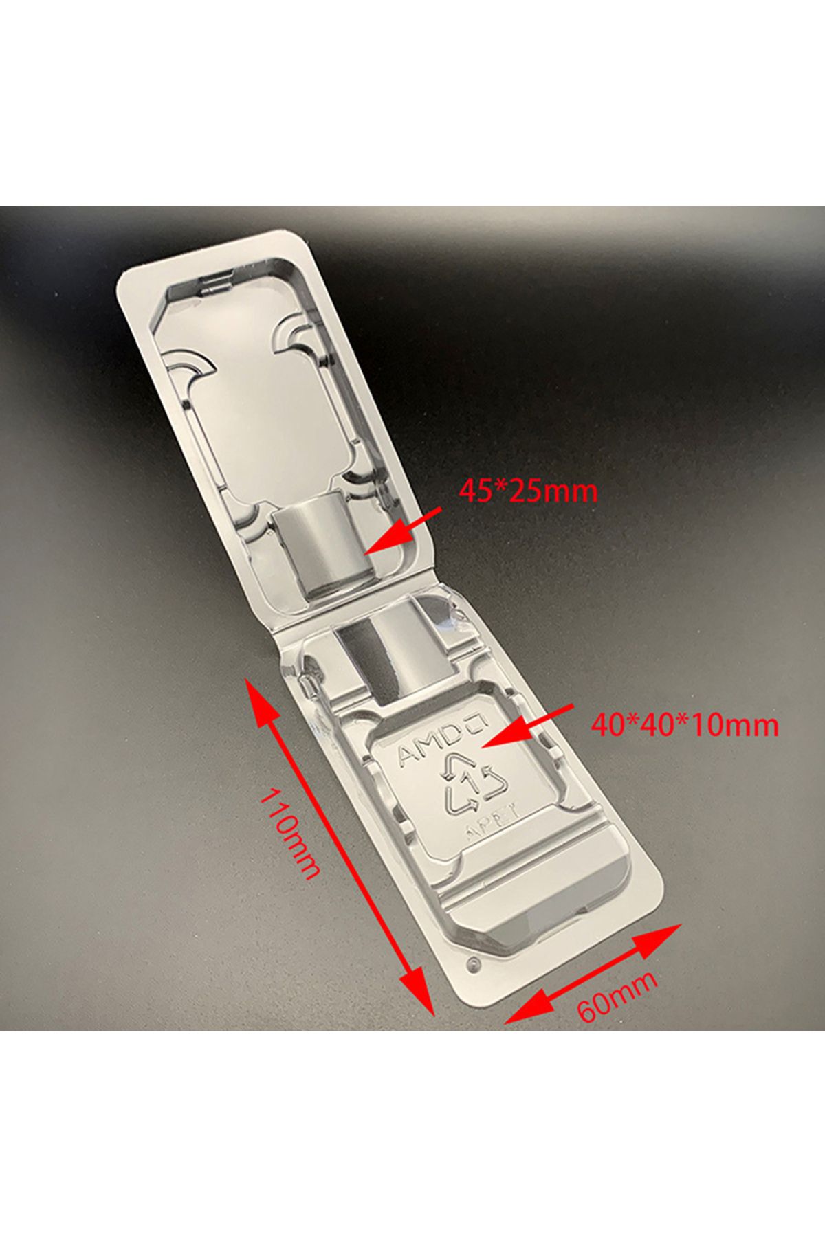 JETTING-For Amd 10pcs Cpu Clamshell Tray Box Amd Case Holder Protection For Amd 754 905 938 939 Am2 Am3 Fm1 1