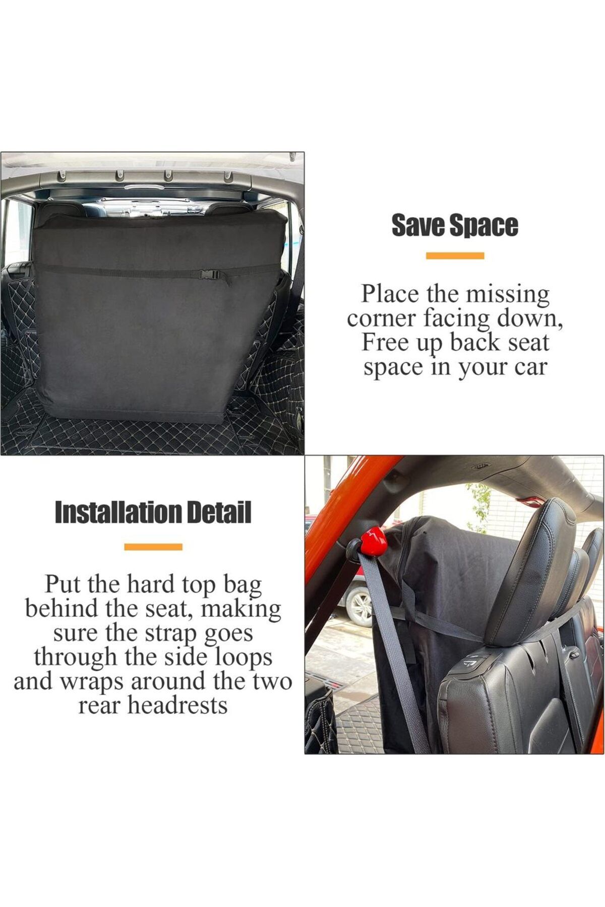 Choice-Freedom Panel Hard Top Storage Bag with Handle for 2007-2022 Jeep Wrangler JK JKU JL JLU Sahara R... 5