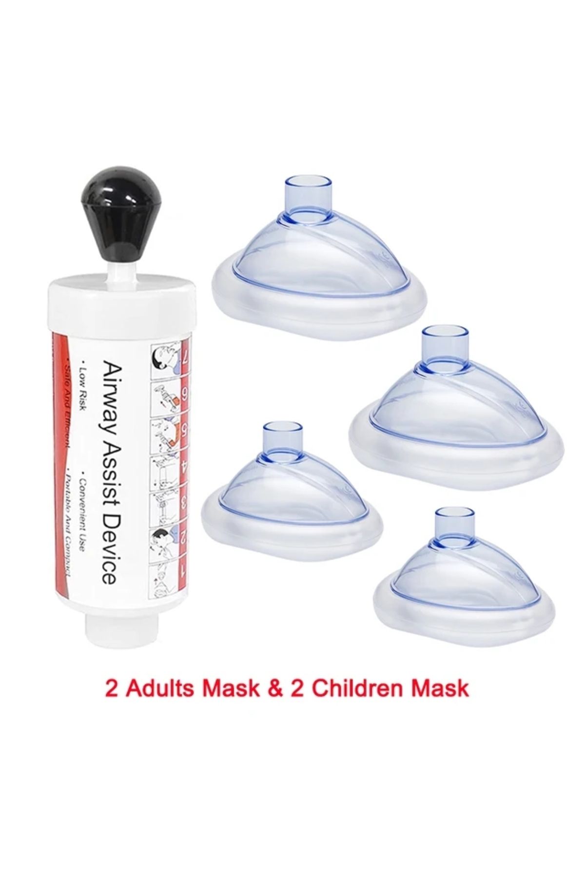 Choice-4 Masks Set Upgrade Portable Anti Choking Device Choking Emergency Life Saving Suction Vac Anti Chok 1