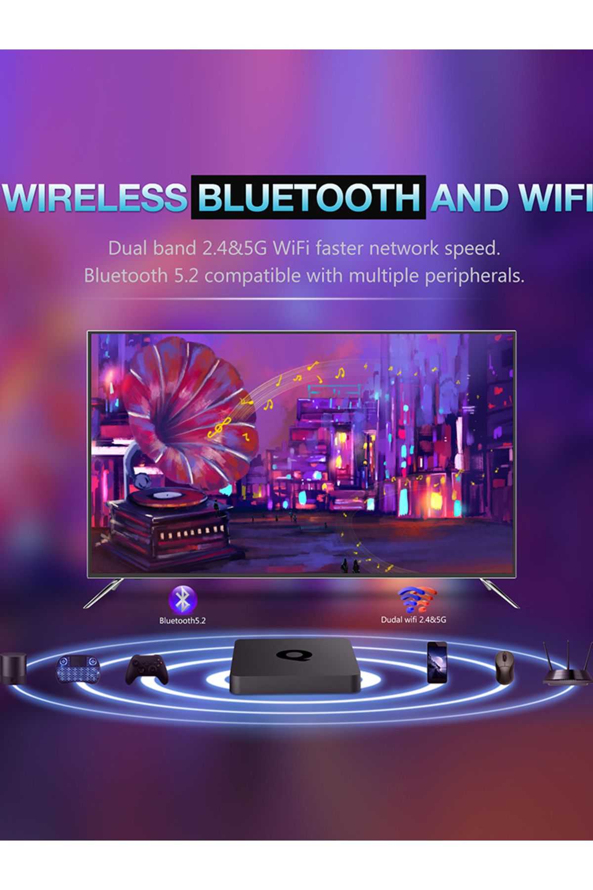 Choice-Android Smart TV Box AllwinnerH313 Global Version Mortal Q1 S 4K Google Voice Assistant H.265 Ipt... 8