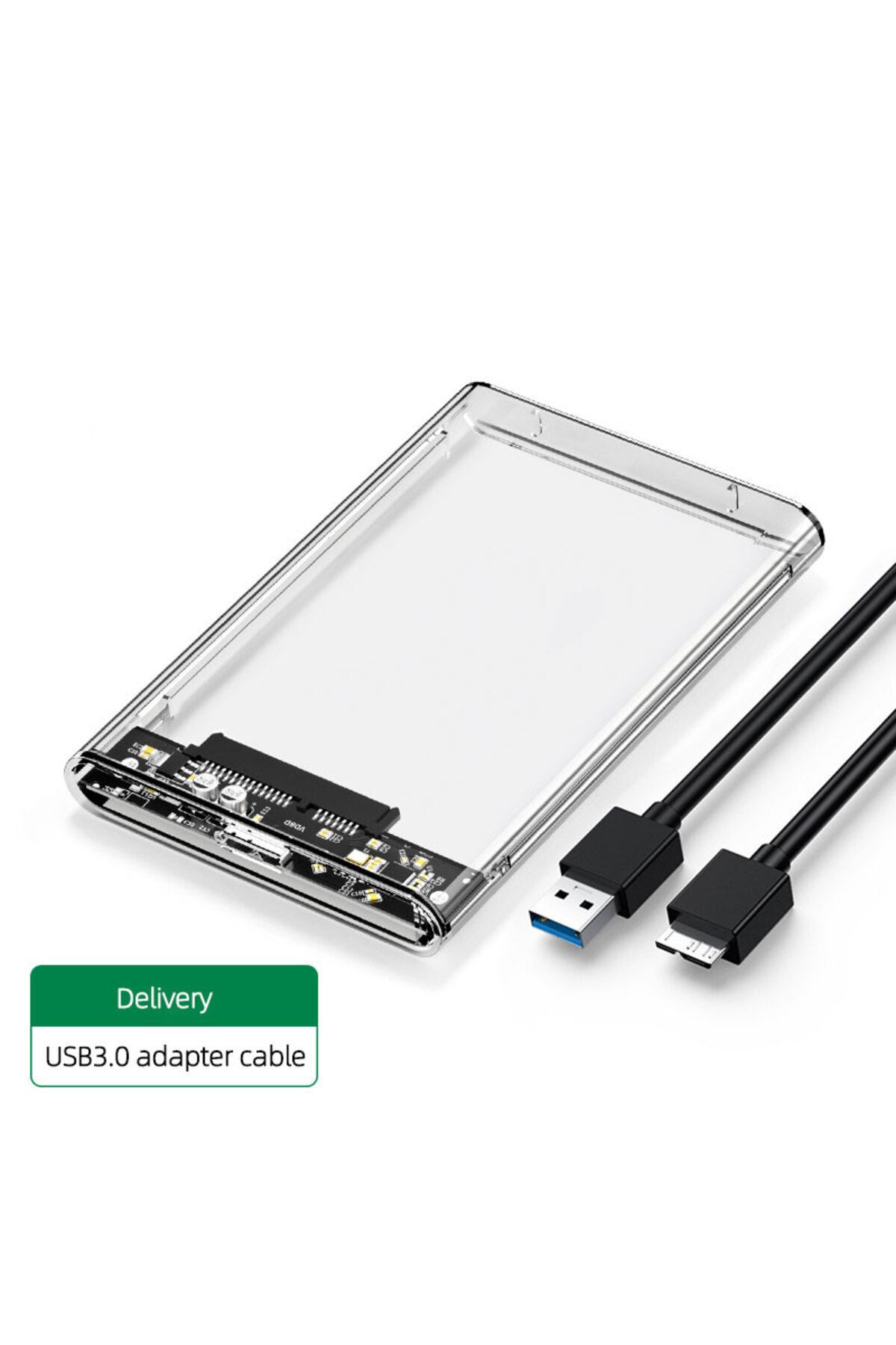Choice-White 2.5 Inch Hdd Ssd Case Usb 3.0 Transparent Hdd Enclosure External Hard Drive Disk Case For Pc L 1