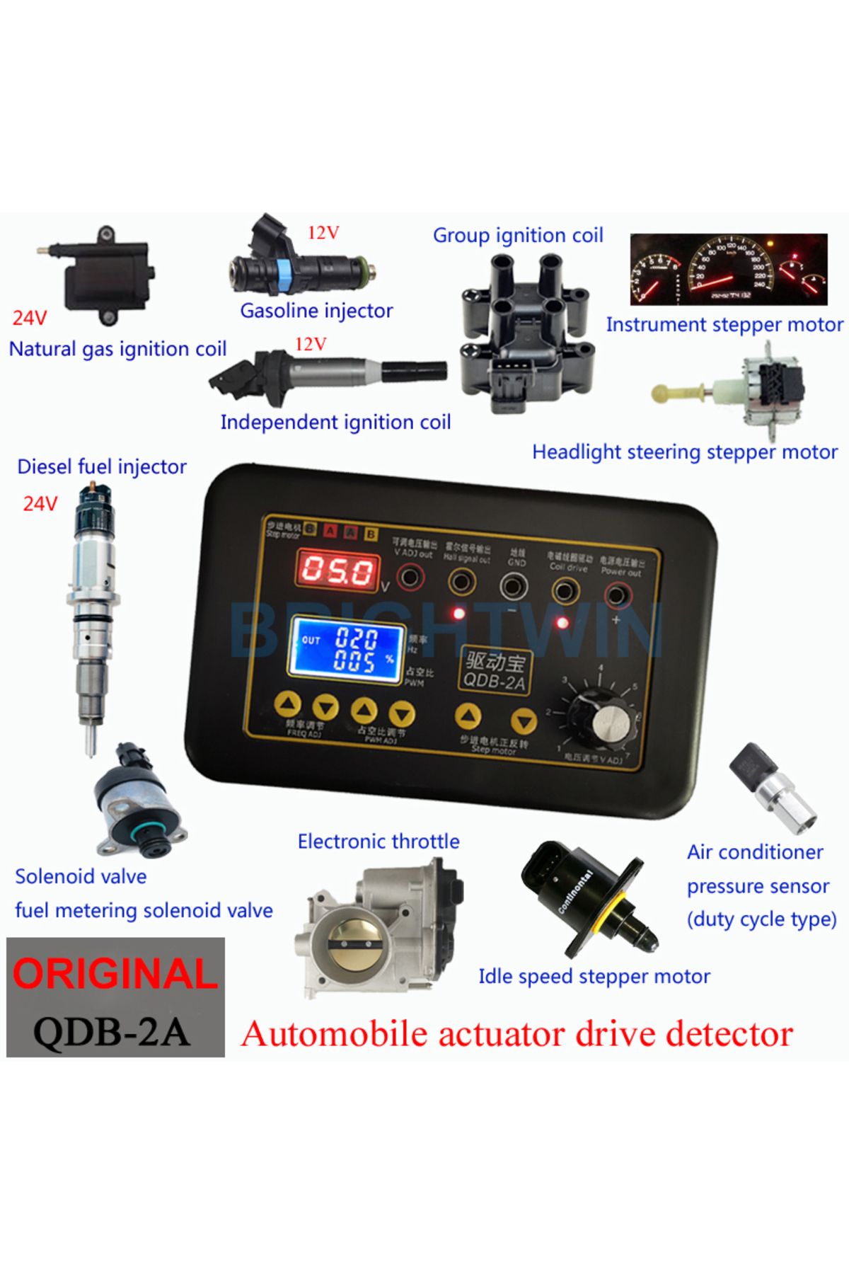 Choice-Upgrade QDB-2A 3A Automobile Ignition Coil Tester Car Idle Stepping Motor Solenoid Valve Injector... 1