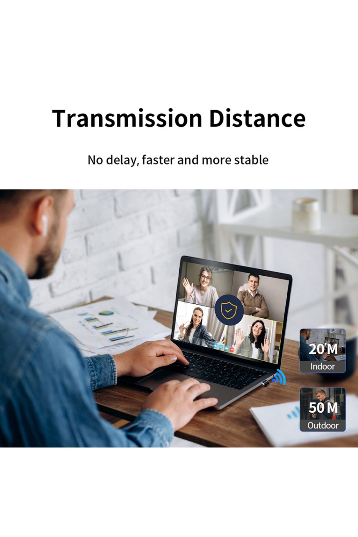 Choice-USB Bluetooth 5.4 5.3 5.1Dongle Adapter for PC Speaker Wireless Mouse Music Audio Receiver Transm... 5