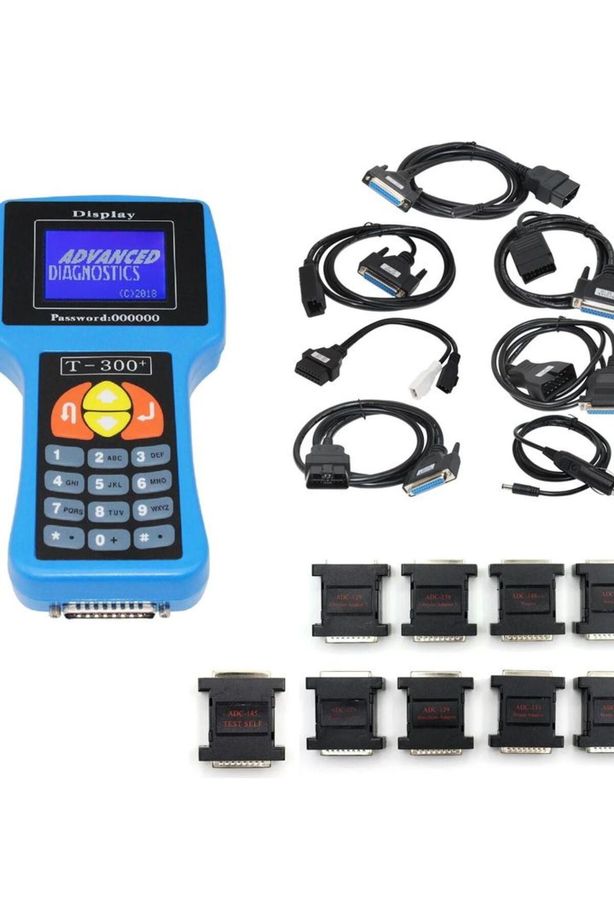 Choice-T300 Key Programmer T300 Auto V23.9 Car Key Maker T300 Code Programmer Blue/Black English/Spanish 8