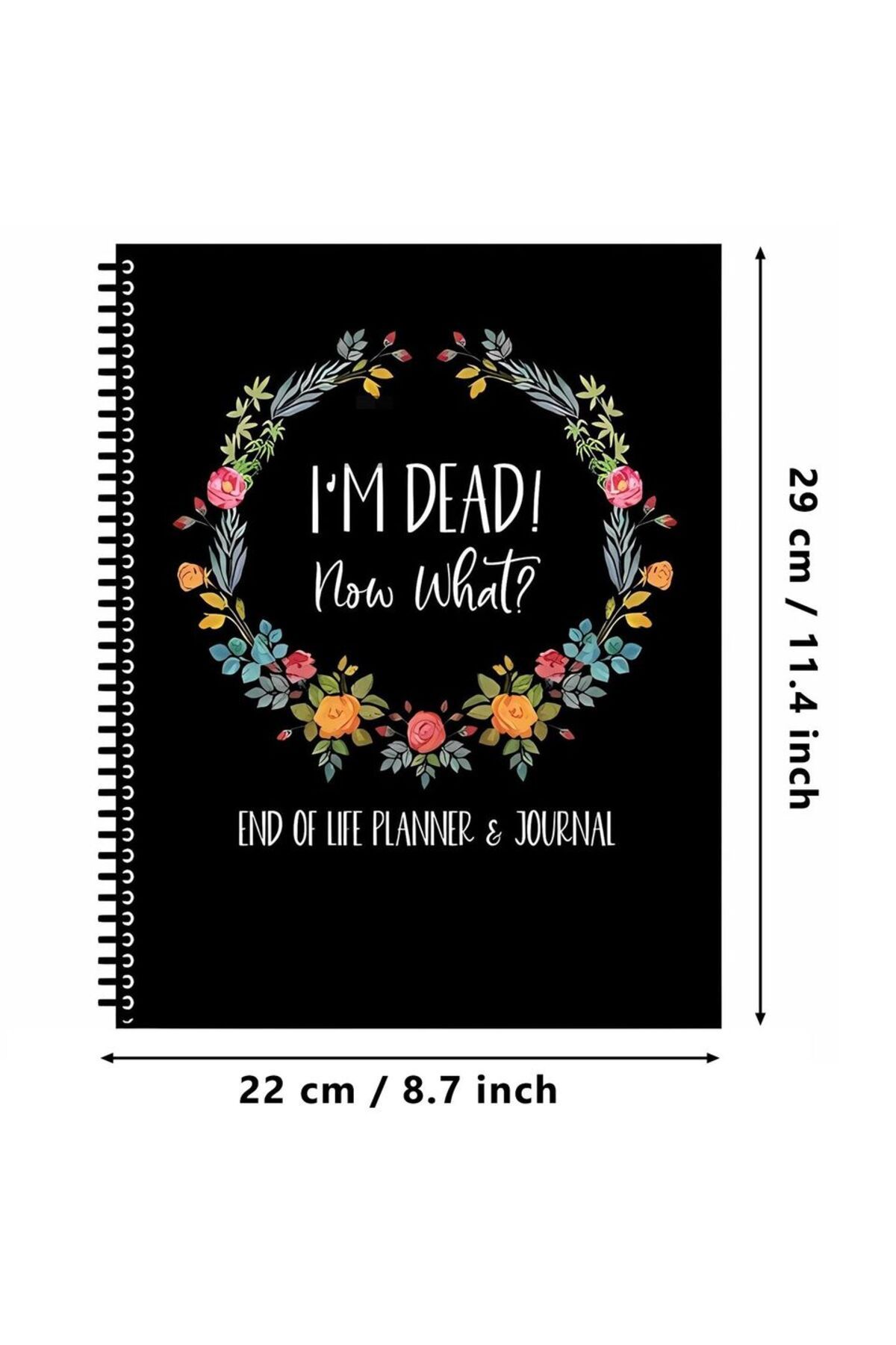 Choice-1pc Black 1pccreative Notebook Simple End Of Life Planner Notepad For Recording Final Wishes And End 1