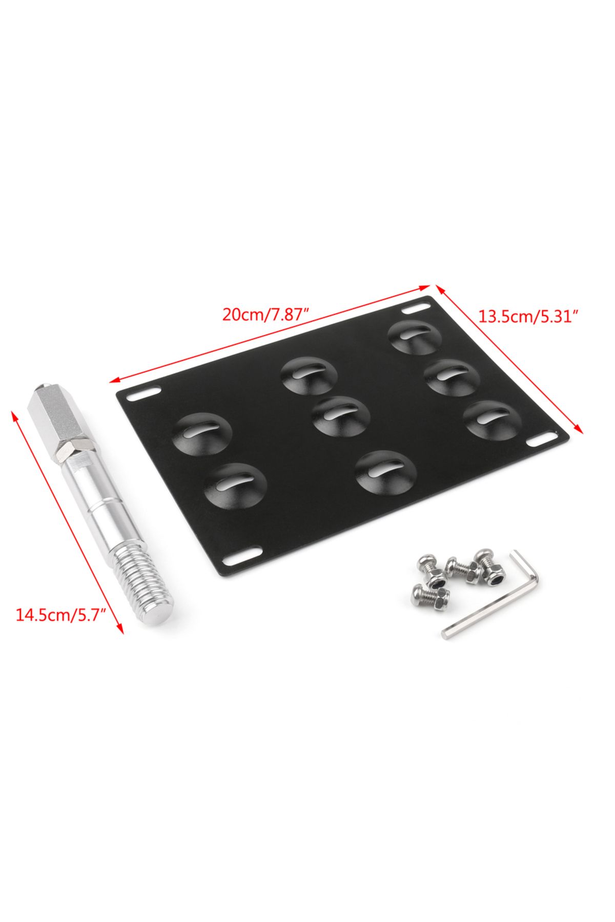 Areyourshop-Front Bumper Tow Hook License Plate Mounting Holder Bracket fits for VW Golf 6 Tiguan... 2