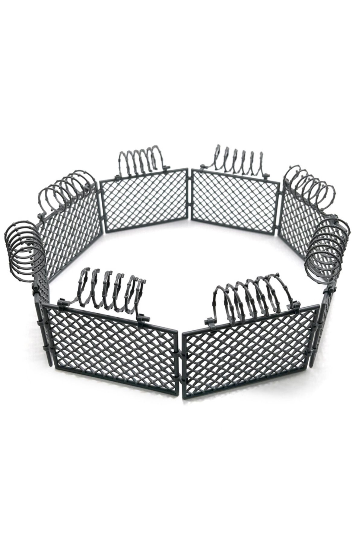 Choice-Light Grey Building Blocks Moc Building Blocks Protective Mesh Wire Mesh Spring Military Fence War S 2