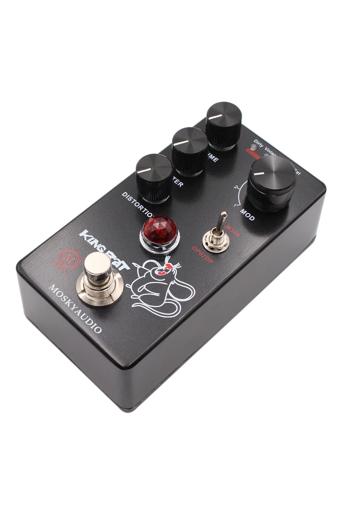 Choice-MOSKY King Rat Guitar Effects Fuzz Distortion Electric Guitar Effects 4 Selector Buttons for Guit... 5