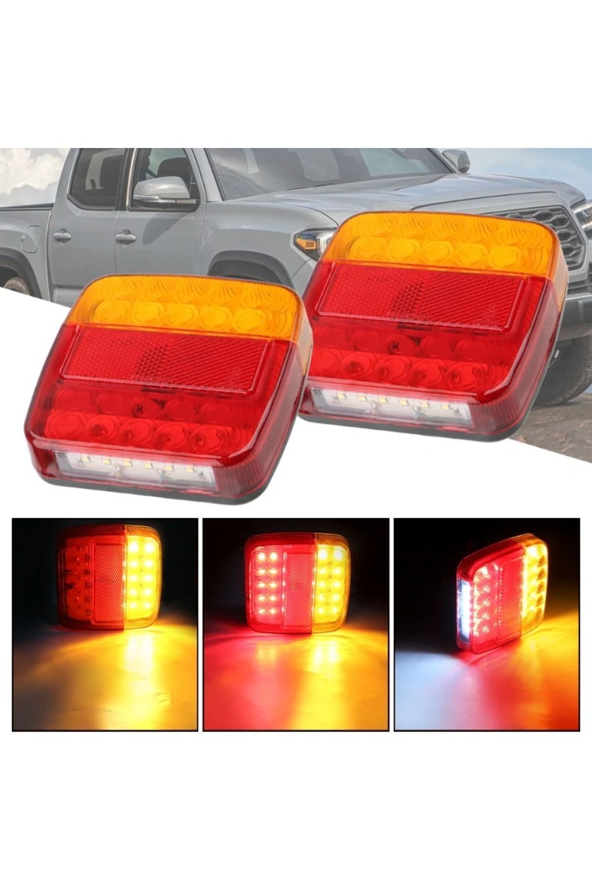 Choice-12V Taillight Turn Signal Indicator 26 LED Tail Light Car Number Plate Light Rear Reverse Brake S... 2