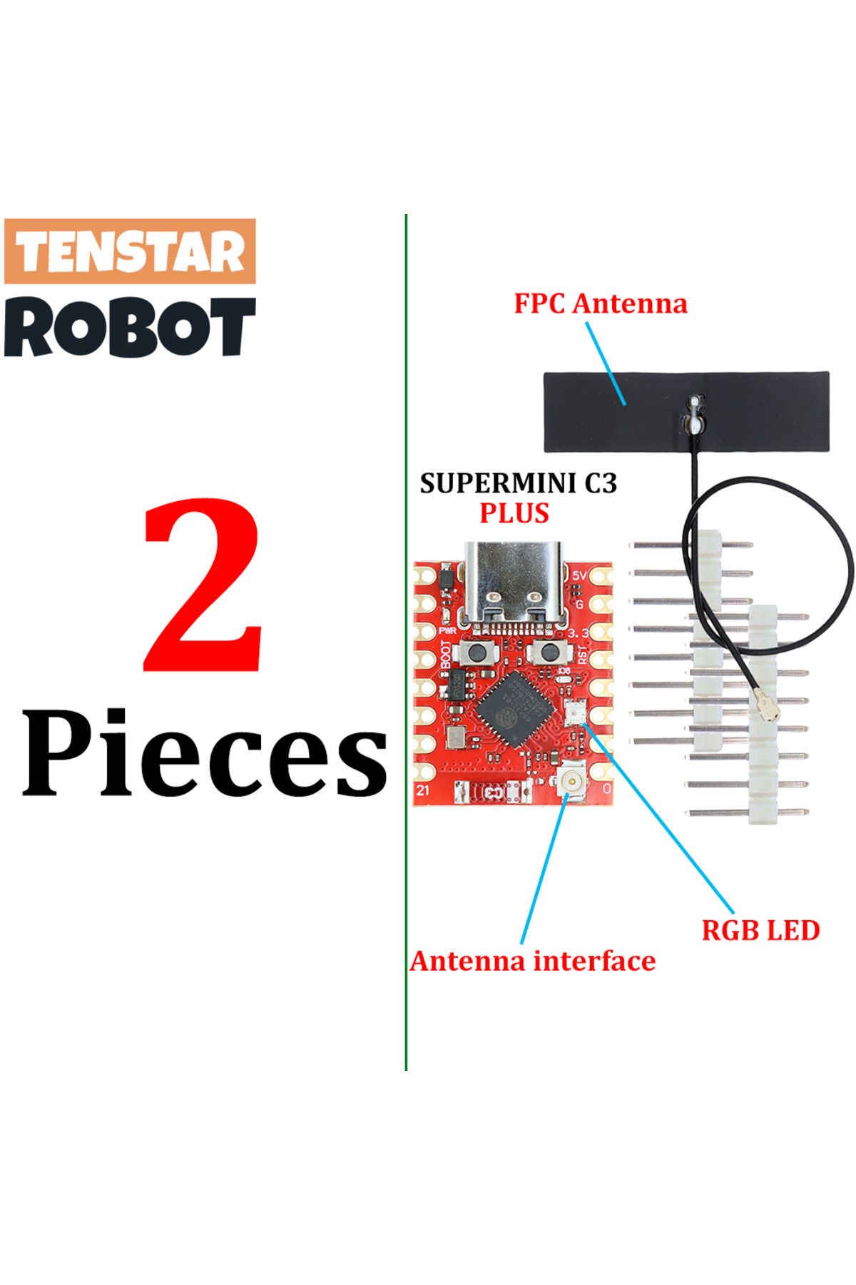 Choice-2 X C3 Plus Tenstar Esp32-c3 Supermini Plus Development Board Wifi Bluetooth Esp32 C3 Super Mini V2. 1