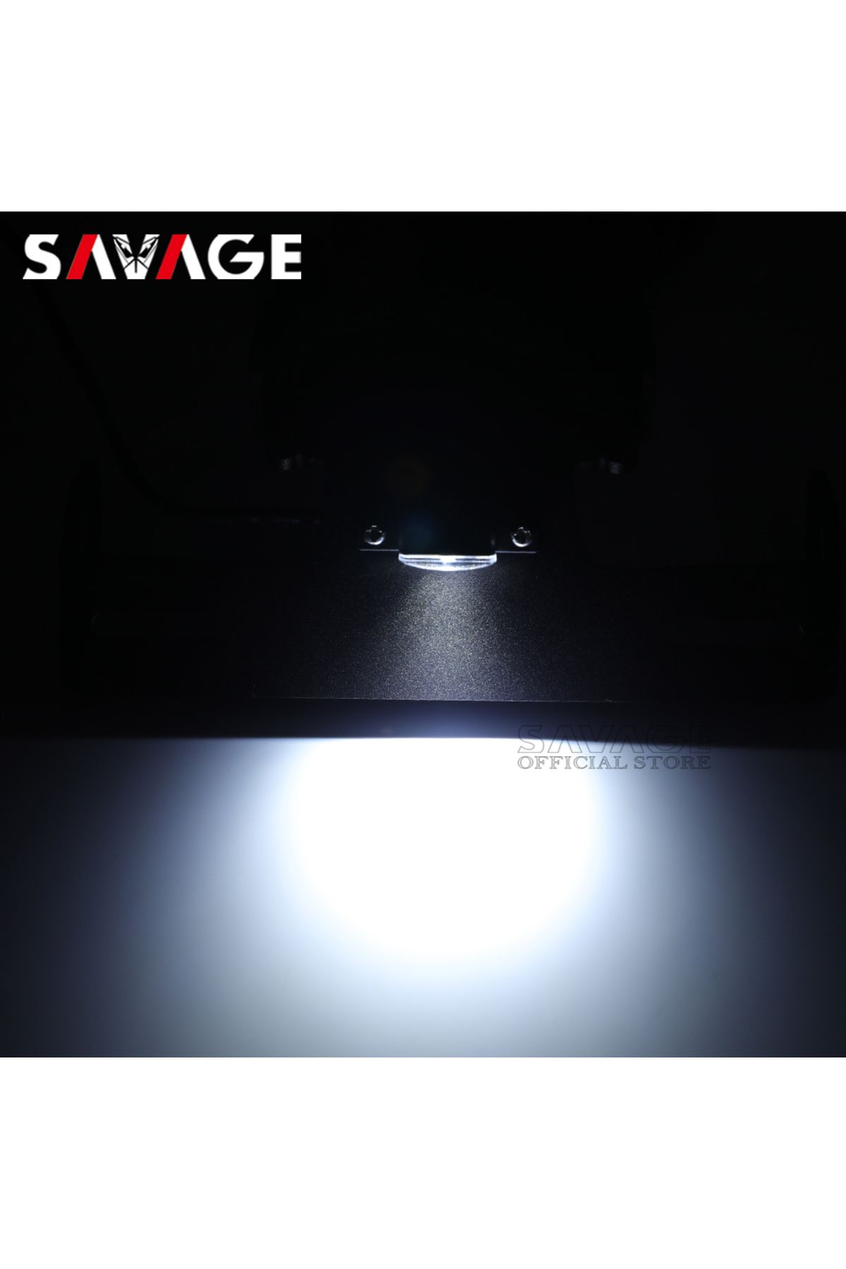 SAVAGE-For YAMAHA FZ6 License Plate Holder LED Light FZ6N FZ6S 2004-2010 FZ6 N/S Motorcycle Accessories ... 6