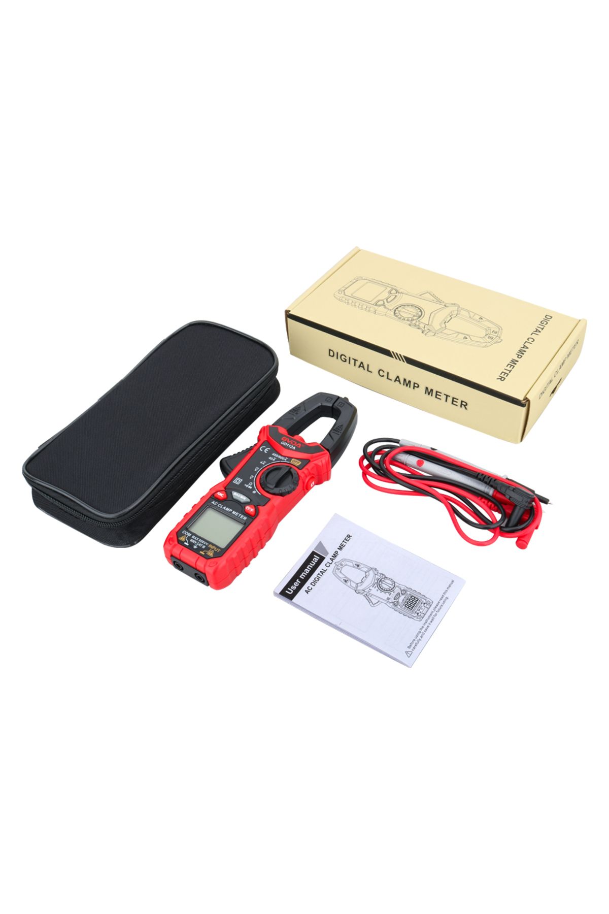 GVDA-Digital Clamp Meter AC DC Current NCV Multimeter Pinza Amperimetrica True RMS Capacitance Oh... 7