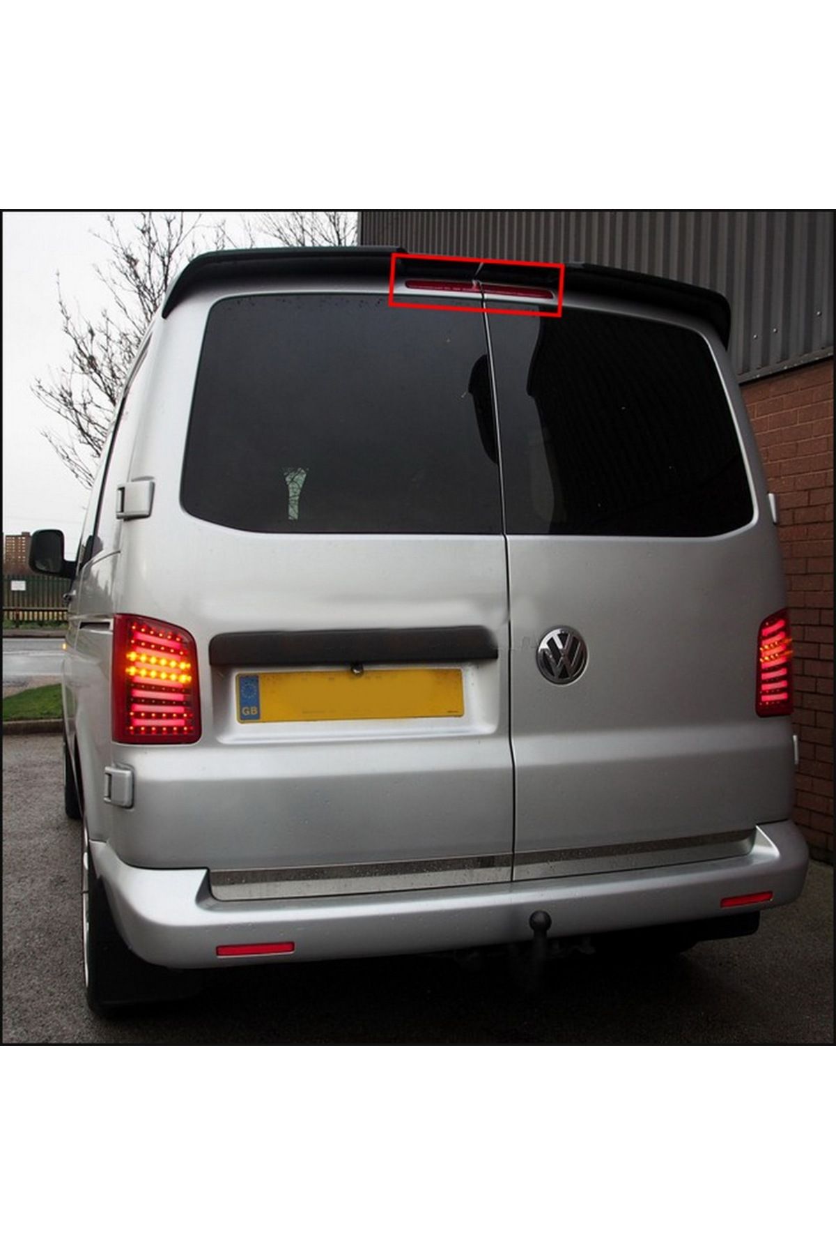 Choice-Red Angrong 1 Pair Led High Level Third Brake Stop Light Lamp For Vw T5 T6 Transporter Caravelle 03- 6