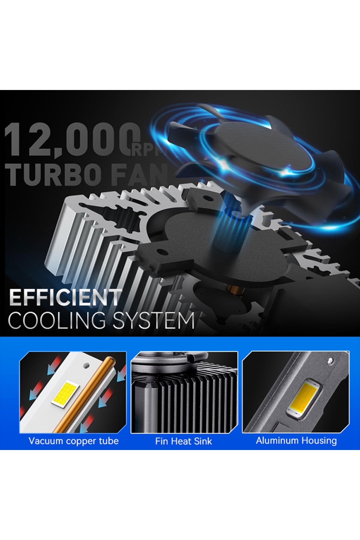 Choice-مصابيح أمامية LED D1s 6000k Carlitek D3s D1s D2s D4s D5s D8s مصابيح زينون 35/70 واط توربو LED ثنائية الجانب 95 5