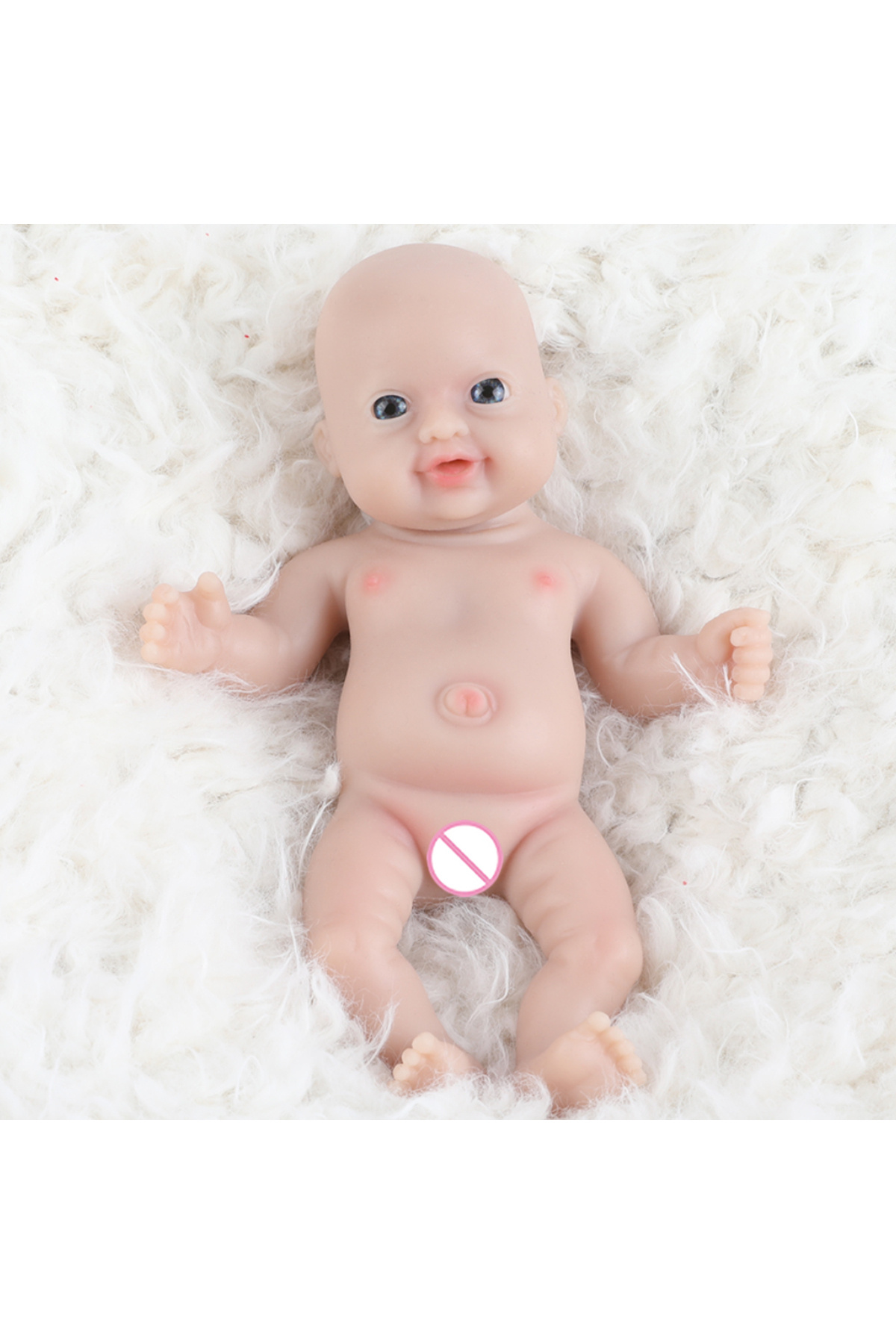 Choice-18cm(7.08INCH) Painted Ivita 7" Girl Preemie Full Body Silicone Reborn Baby Doll Lifelike Mini Reali 4